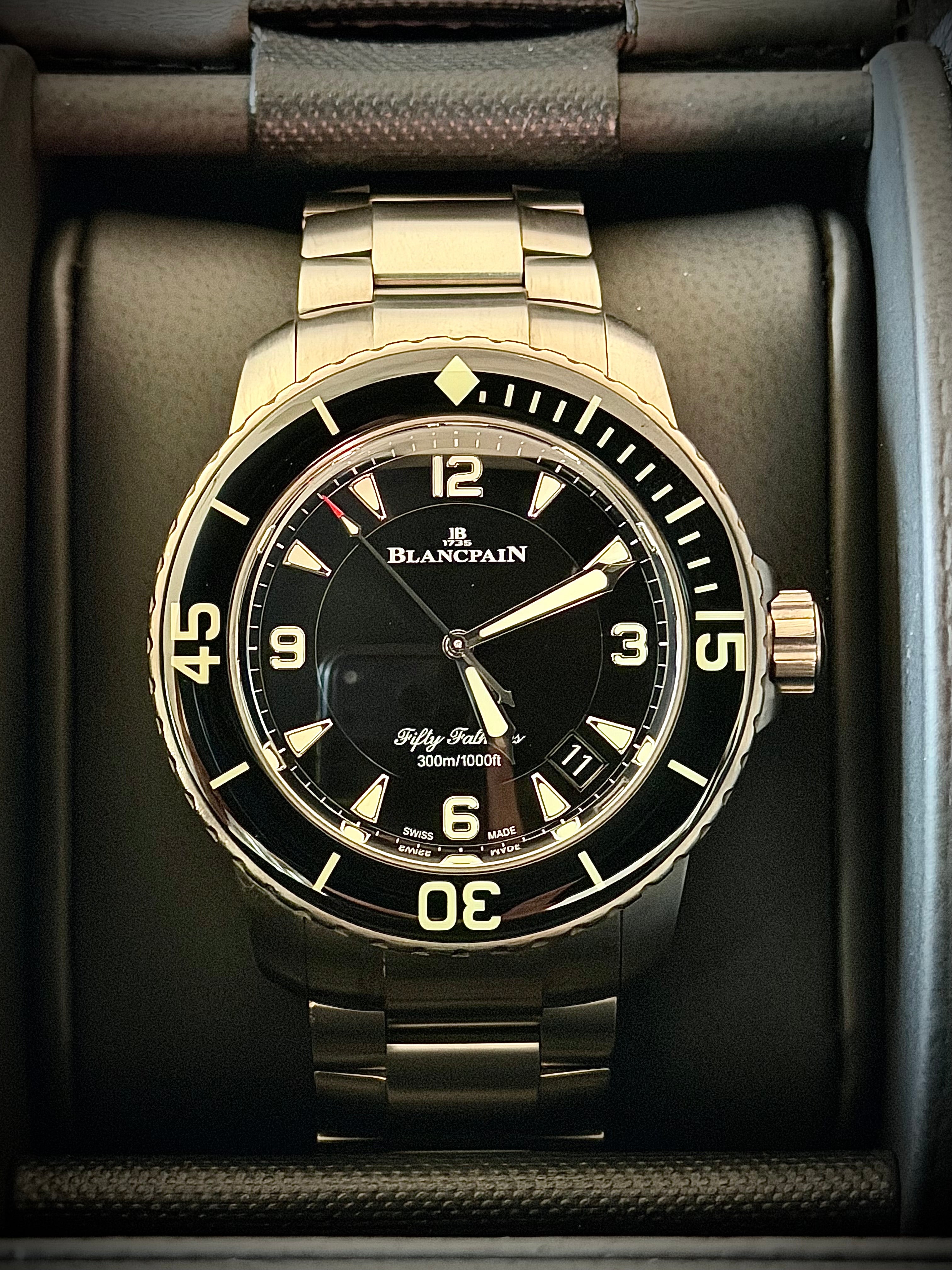 2024 BLANCPAIN FIFTY FATHOMS AUTOMATIQUE, 5015 12B30 98B, FULL SET, INC GST