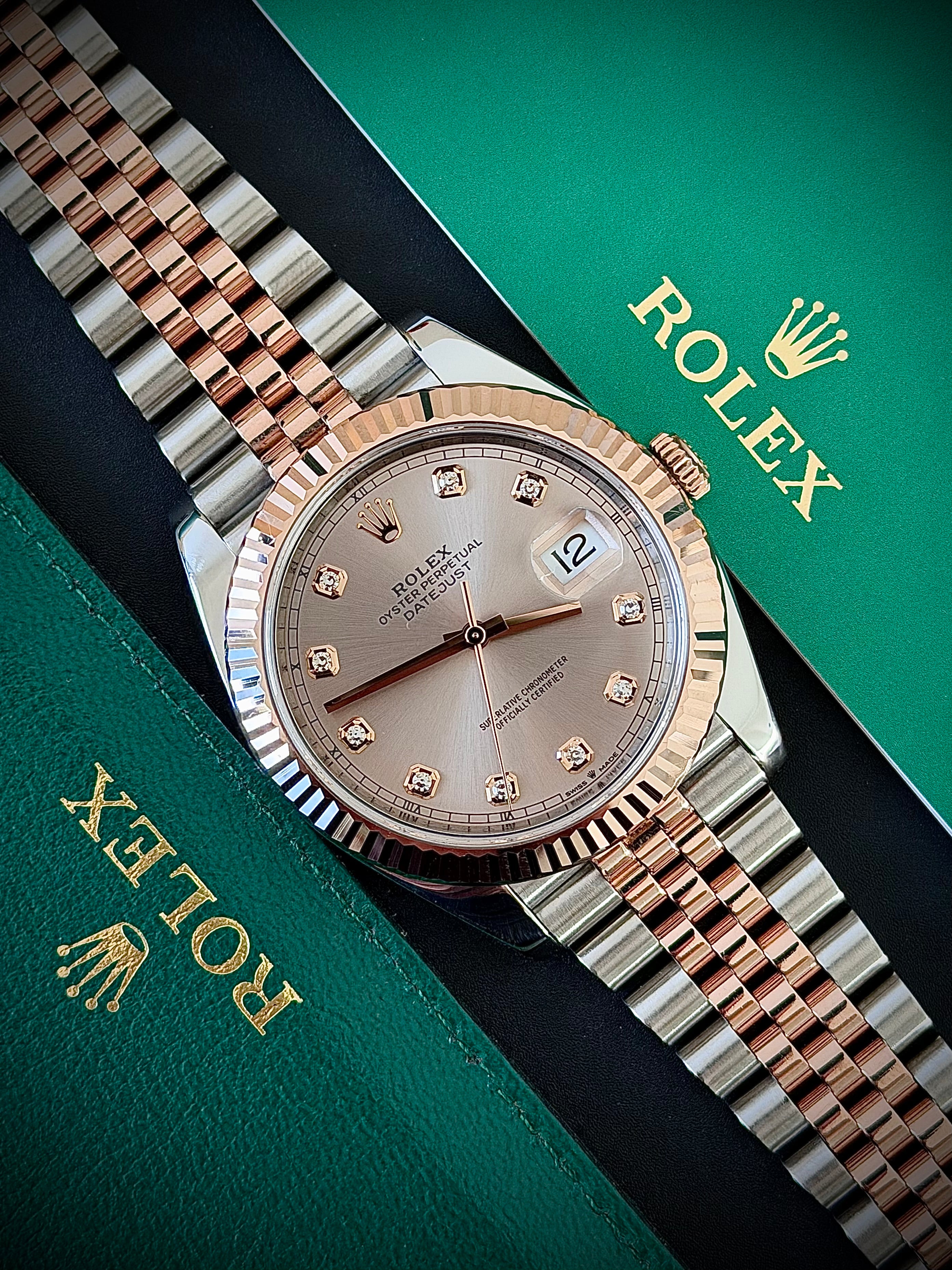2021 ROLEX DATEJUST 41, DIAMOND SUNDUST DIAL, 126331, BOX AND PAPERS, INC GST