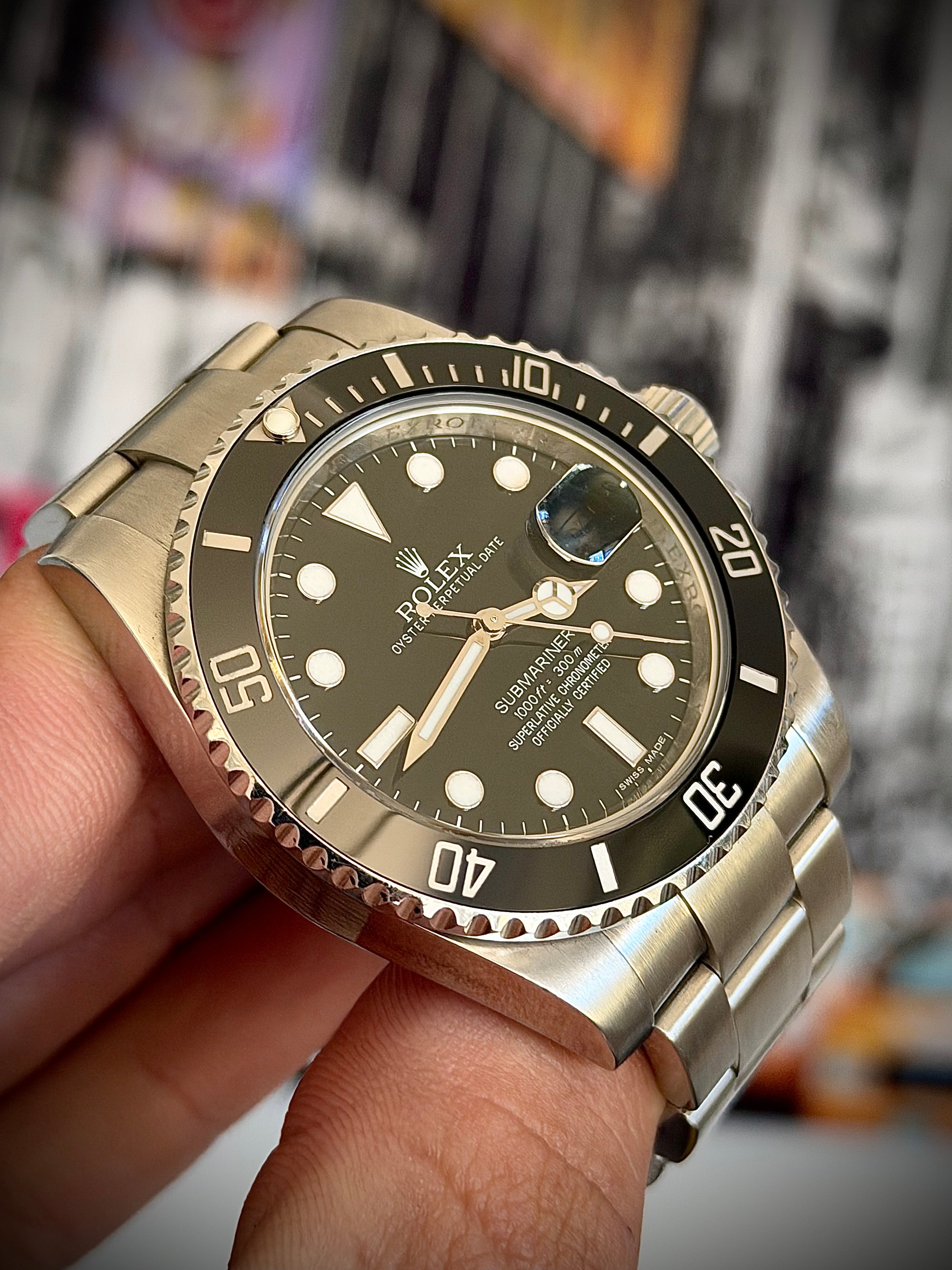 2012 ROLEX SUBMARINER DATE 116610LN, FULL SET, INC GST
