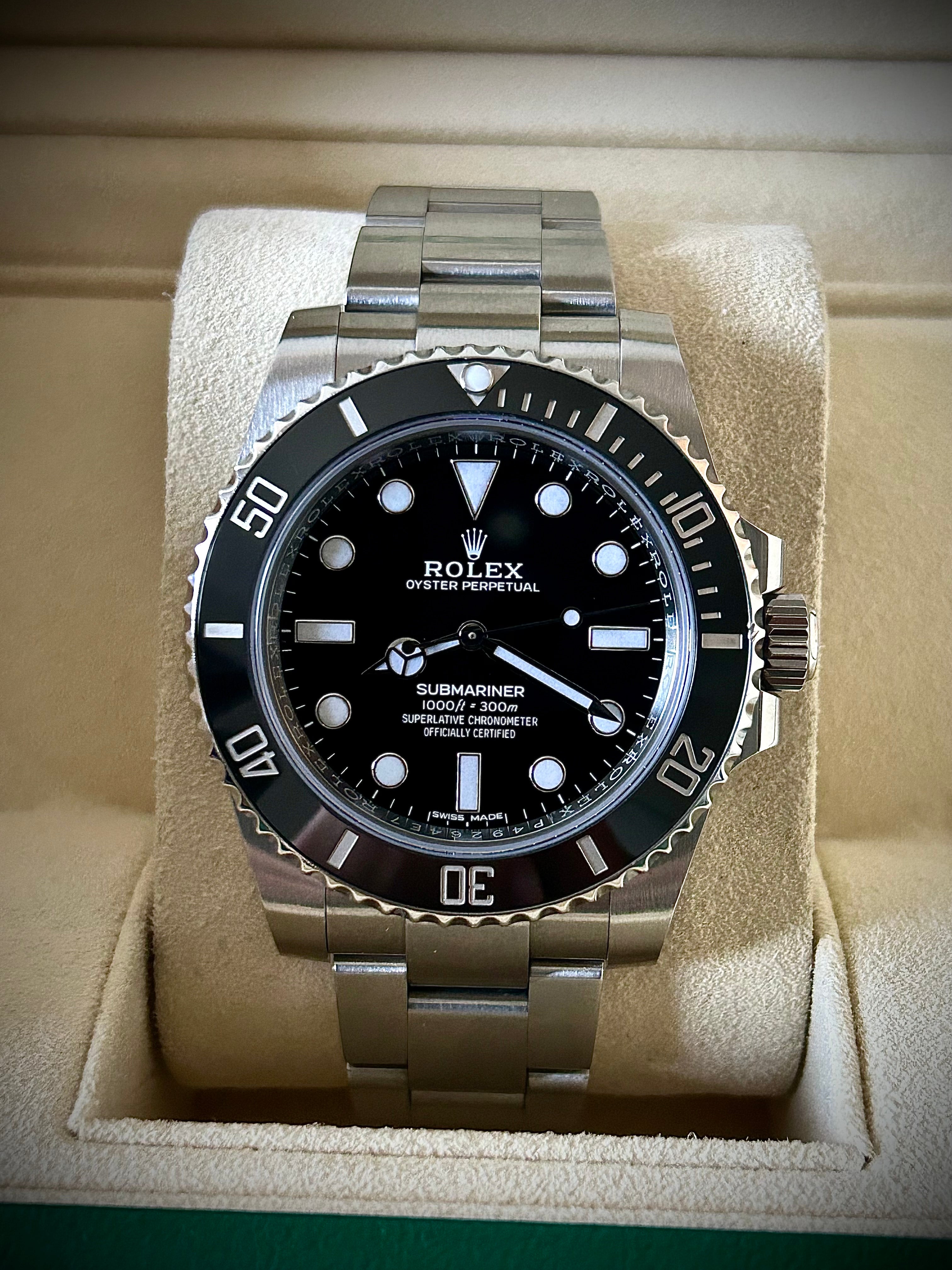 2018 ROLEX SUBMARINER NO DATE, 114060, FULL, INC GST