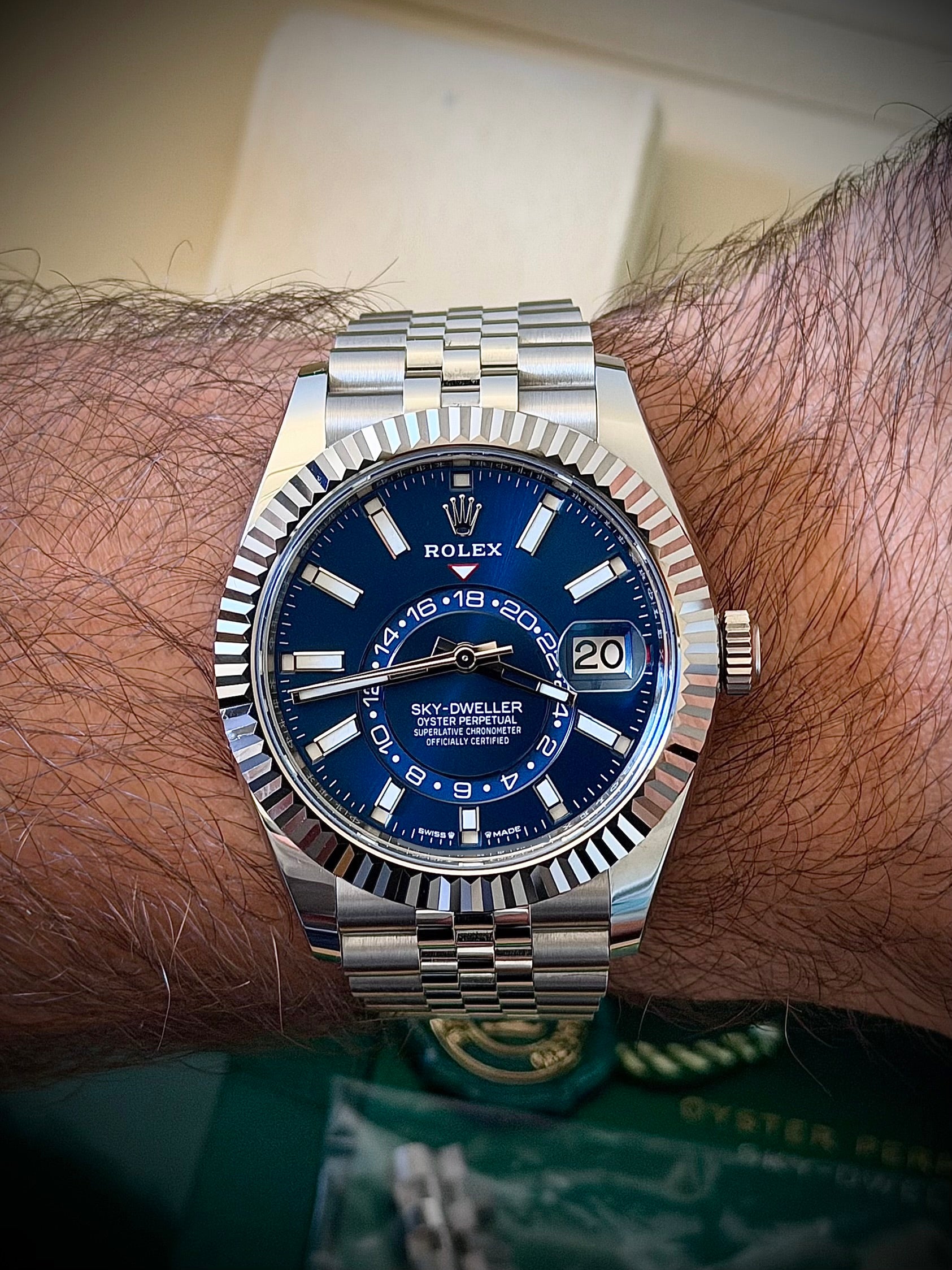 2026 ROLEX SKY DWELLER, BLUE DIAL, JUBILEE, 336934, FULL SET, INC GST