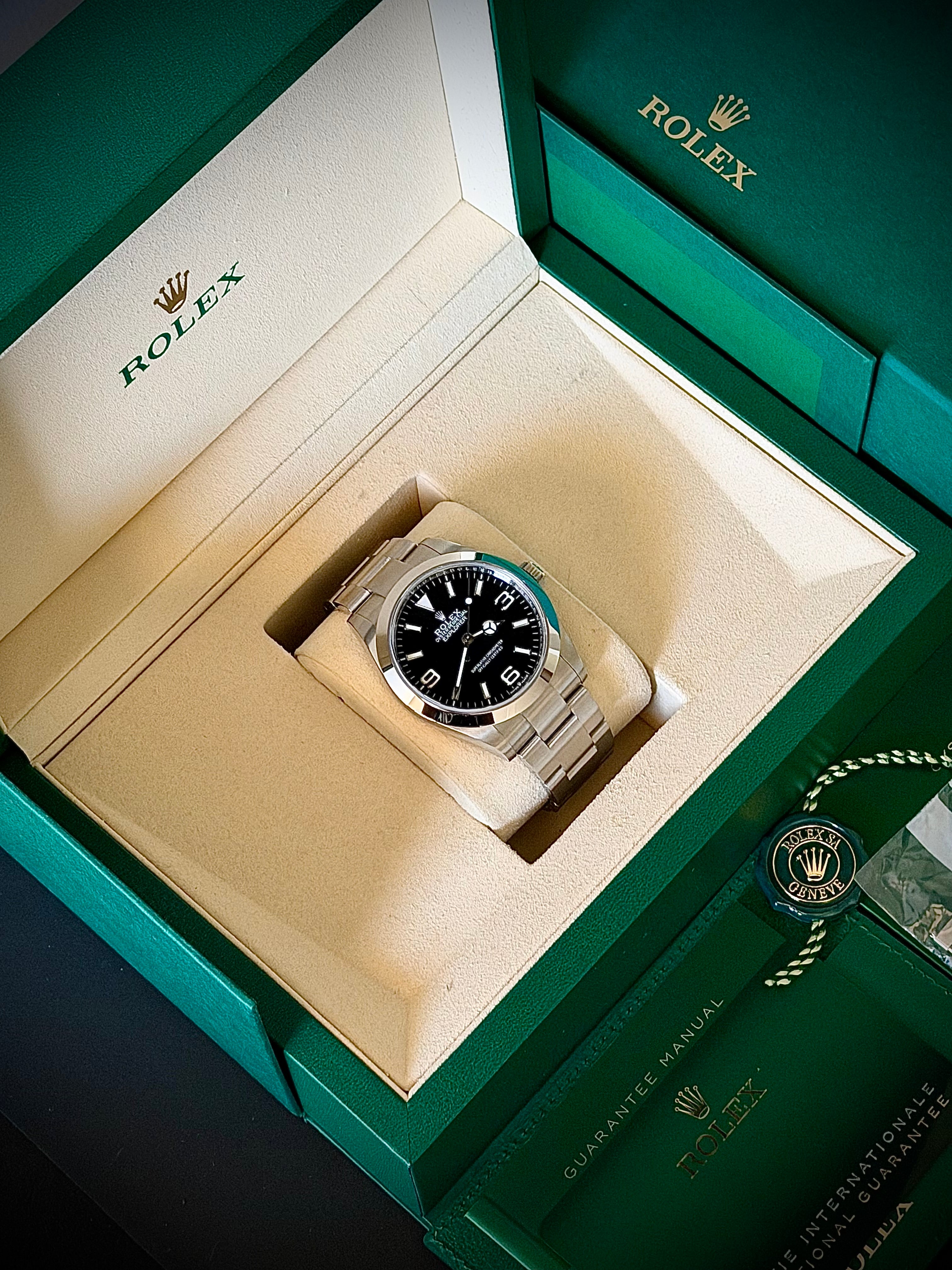 2025 ROLEX EXPLORER 40, 224270, FULL SET, INC GST