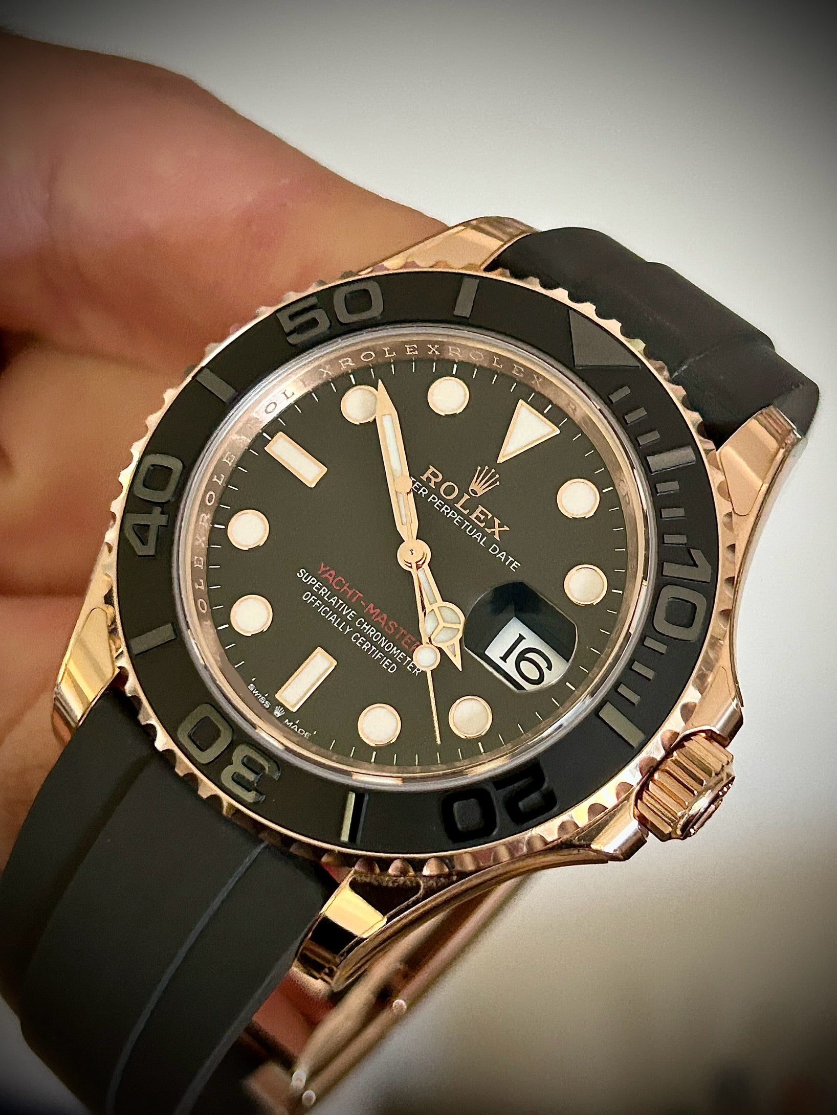 2024 ROLEX YACHT-MASTER 40, ROSE GOLD, 126655, FULL SET