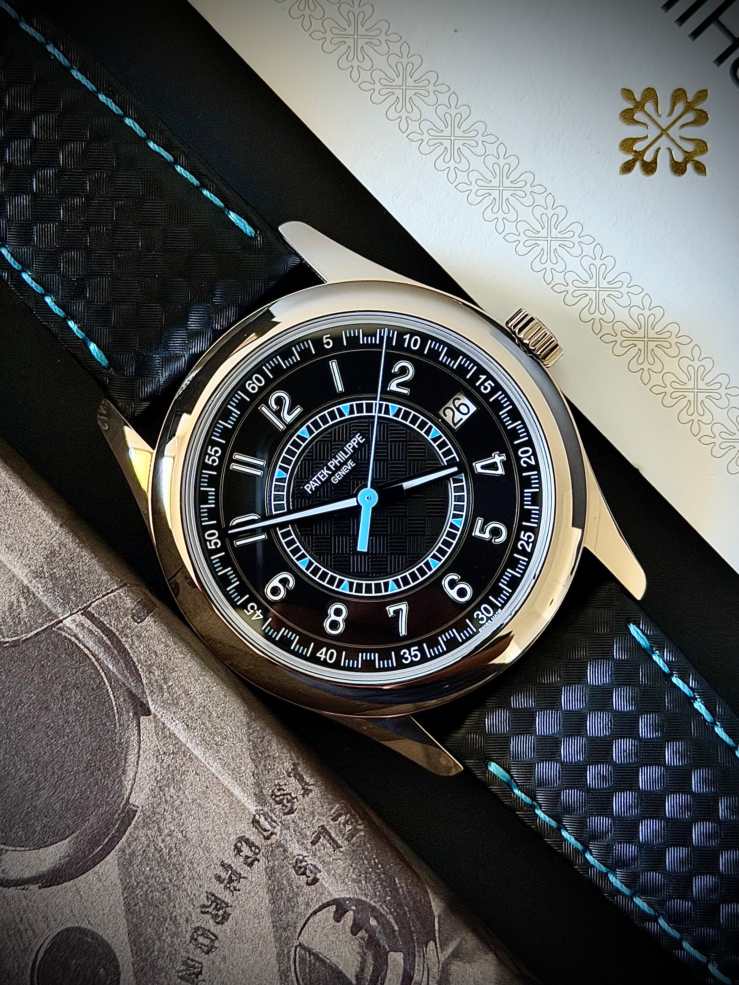 2024 PATEK PHILIPPE CALATRAVA, 6007G-011, BLACK & BLUE, FULL SET, INC GST