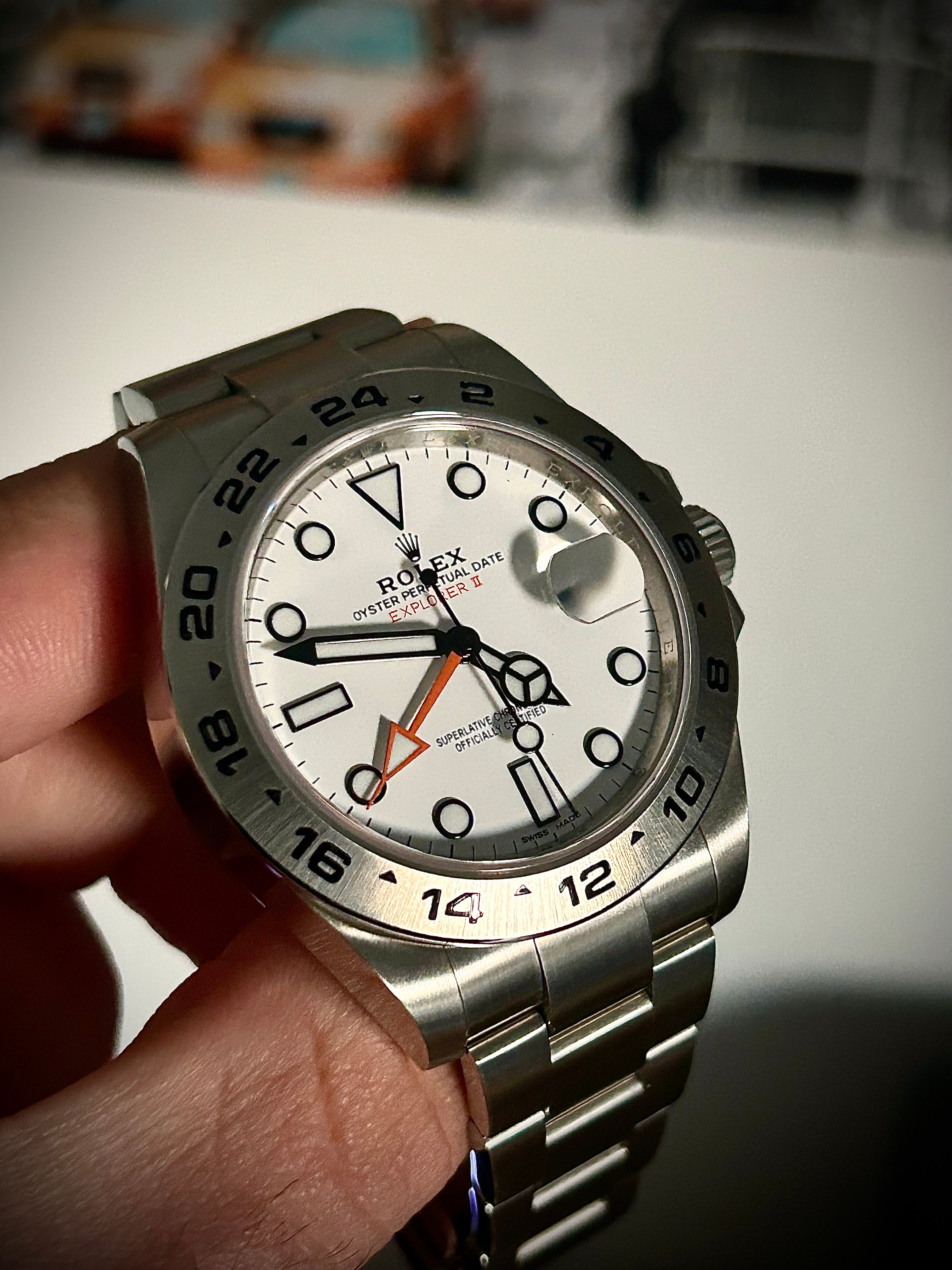 2017 ROLEX EXPLORER II, POLAR, 216570, FULL SET, INC GST