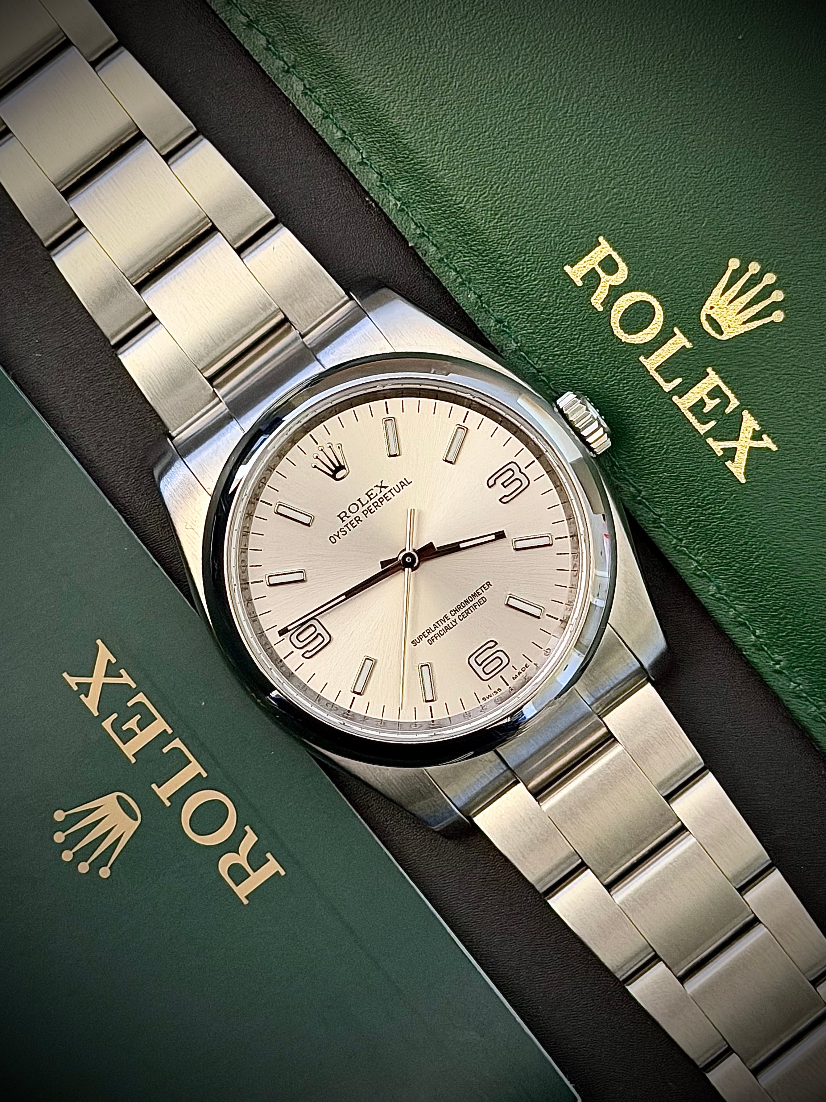 2012 ROLEX OYSTER PERPETUAL 36, FULL SET, INC GST