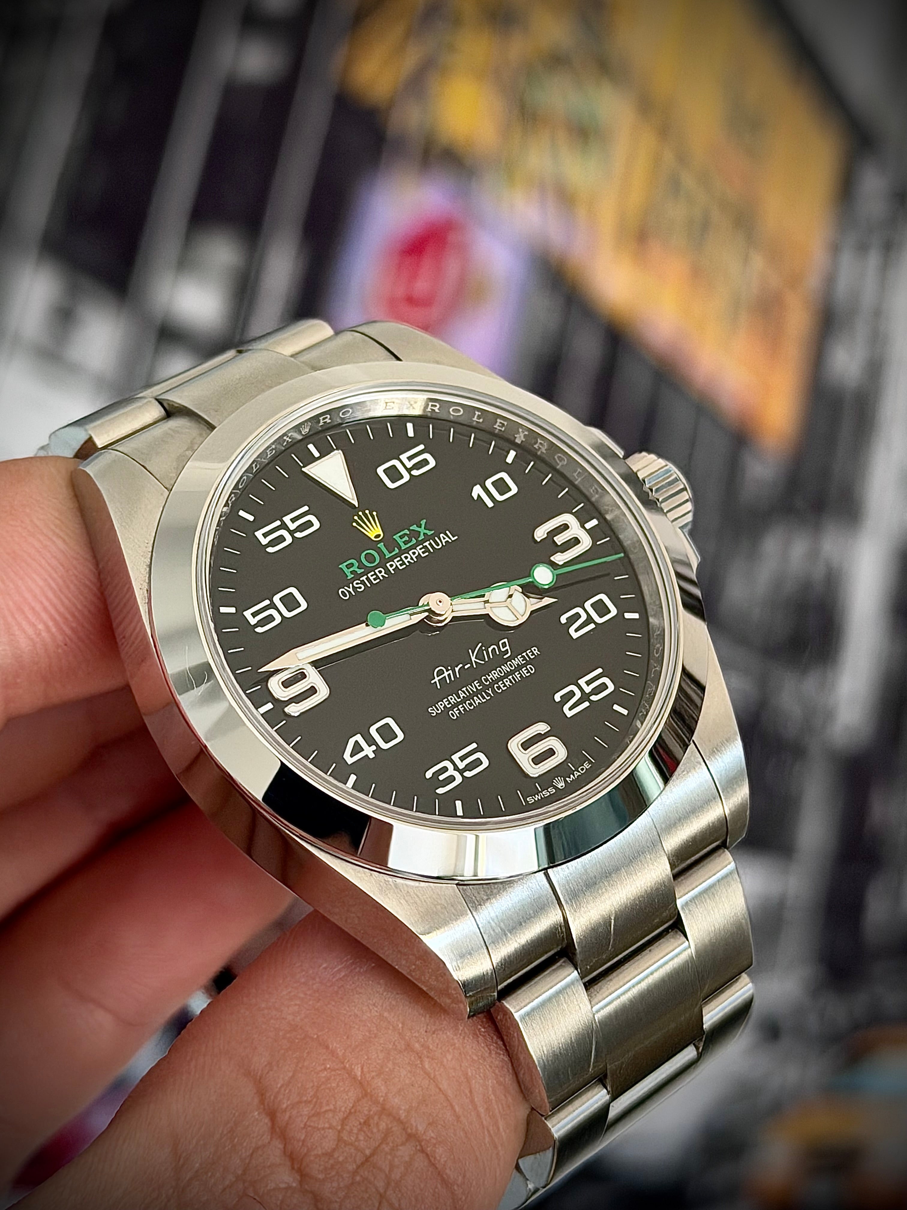 2023 ROLEX AIR KING, 126900, FULL SET, INC GST