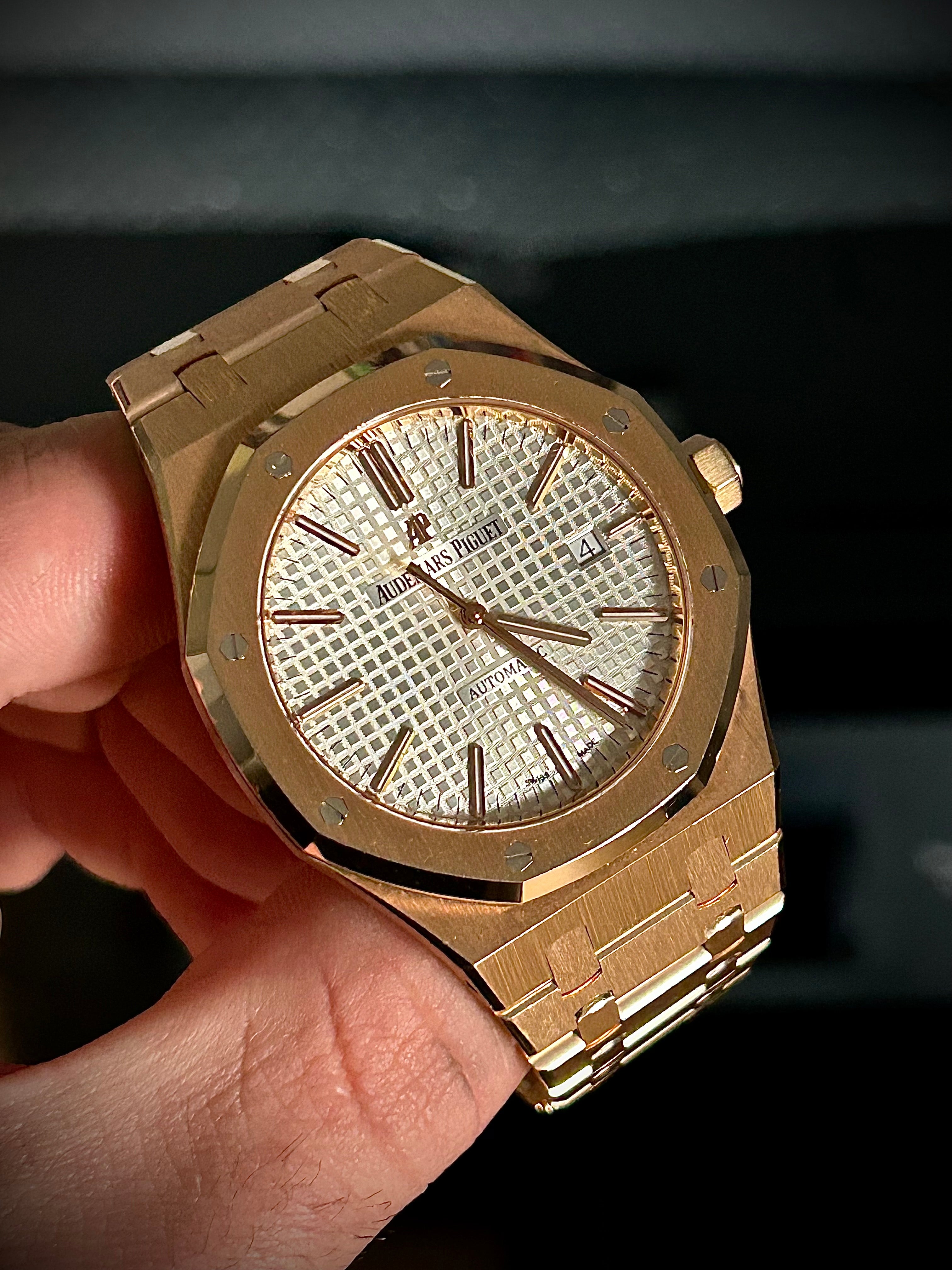 2018 AUDEMARS PIGUET ROYAL OAK 41, 15400OR.OO.1220OR.02, FULL SET, INC GST