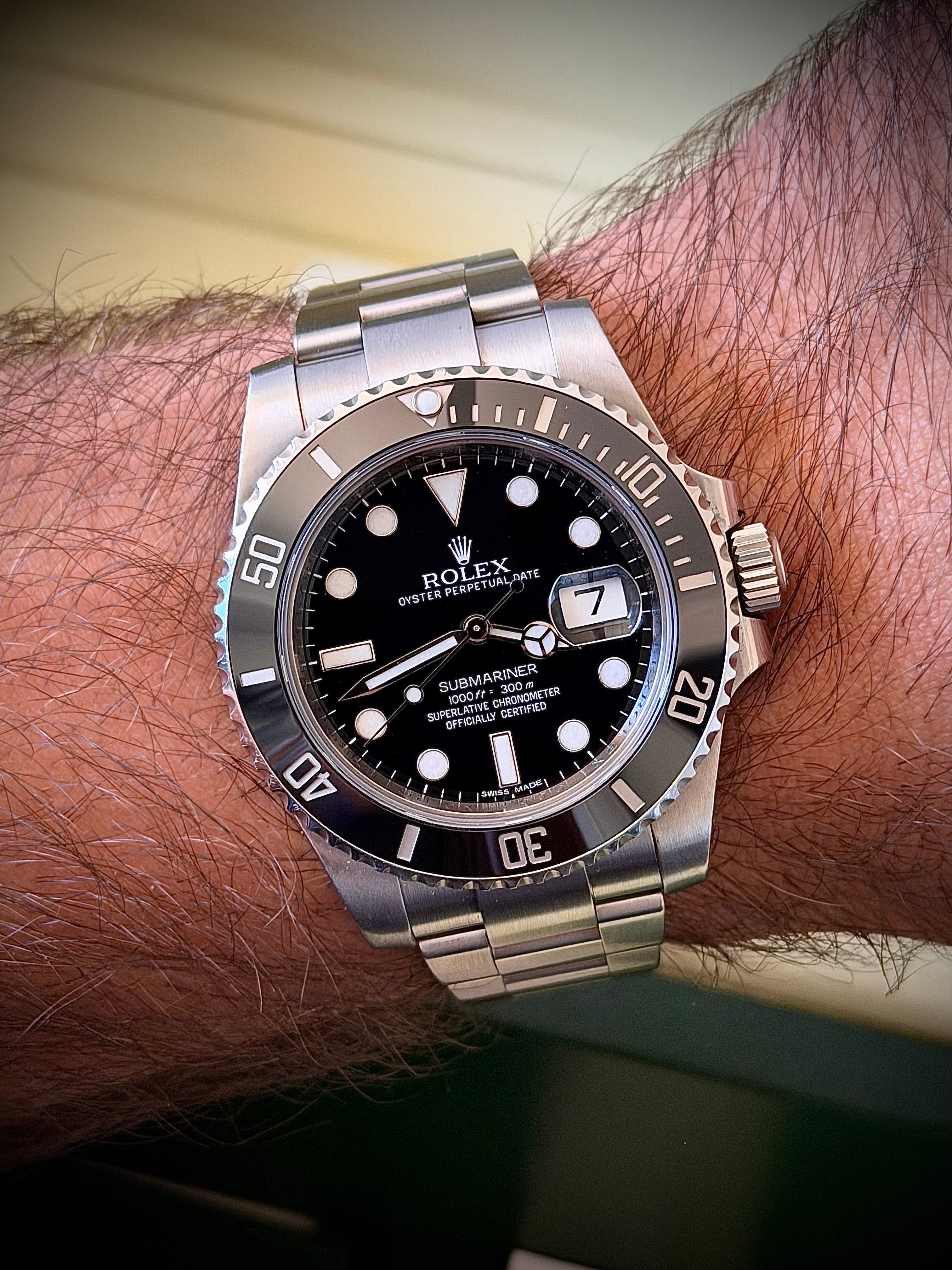 2012 ROLEX SUBMARINER DATE 116610LN, FULL SET, INC GST