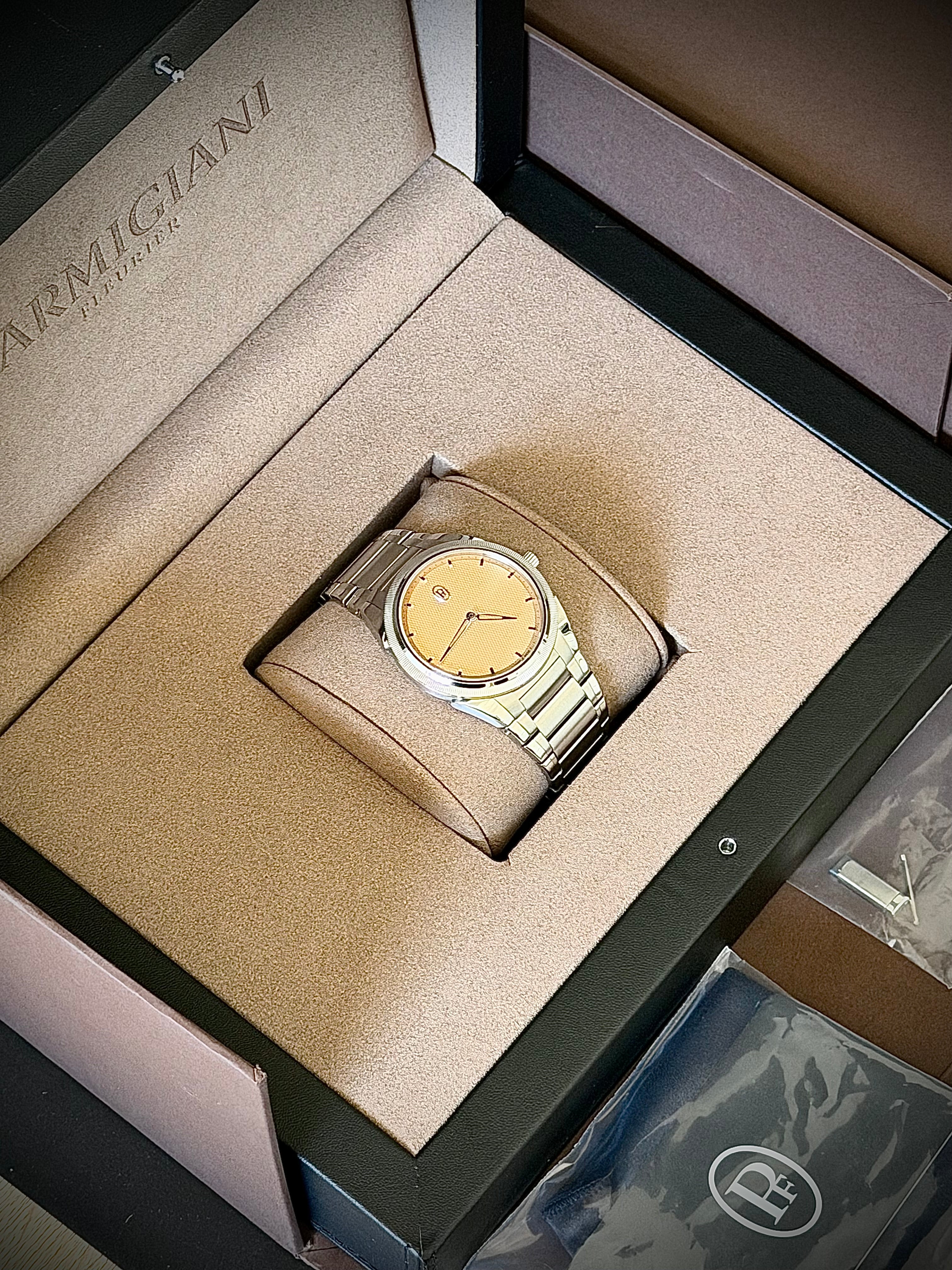 2025 PARMIGIANI FLEURIER TONDA PF “GOLDEN SIENA”, PFC914-1020021-100182, FULL SET, INC GST