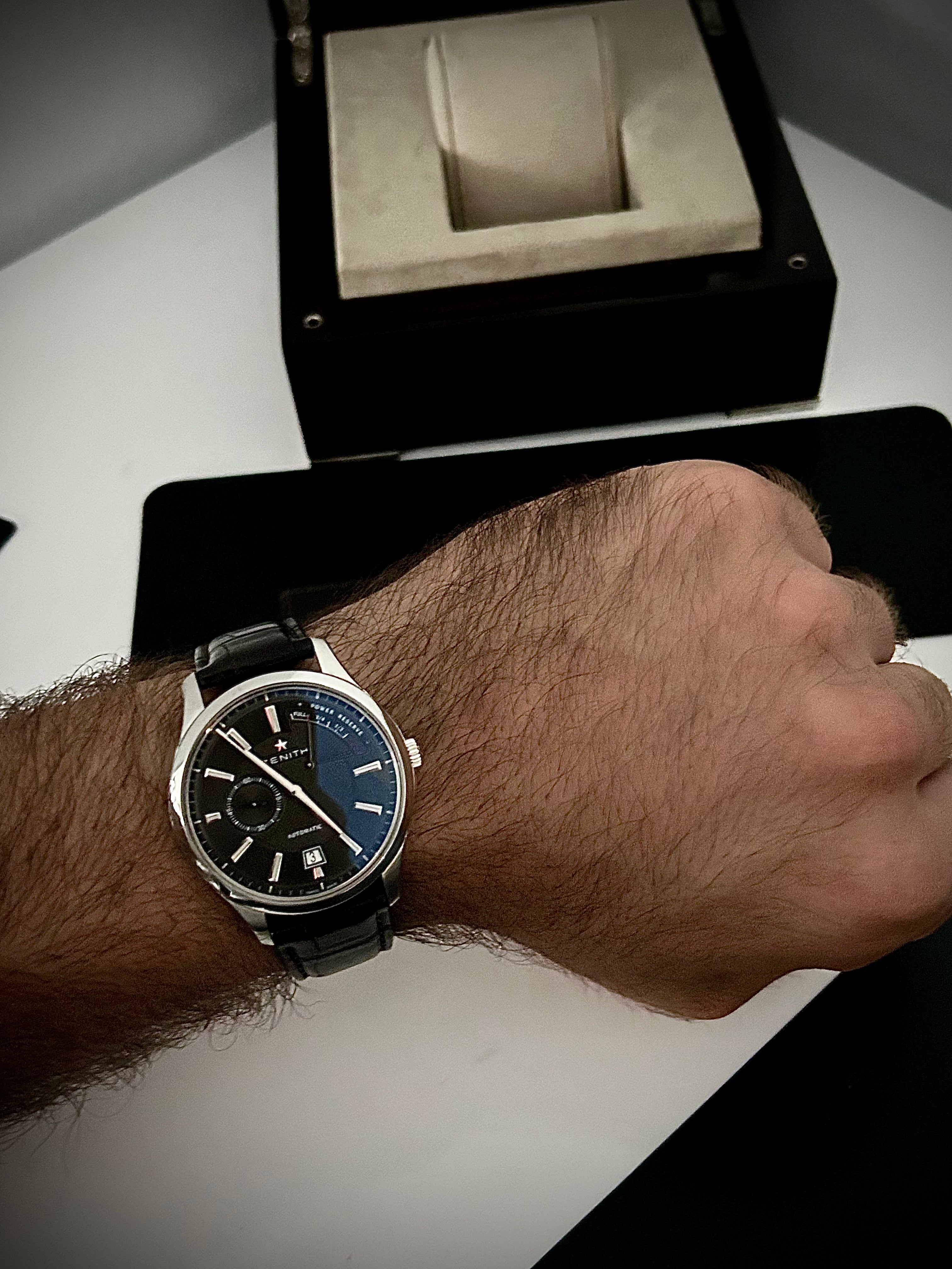 ZENITH ELITE CAPTAIN POWER RESERVE, FULL SET, INC GST