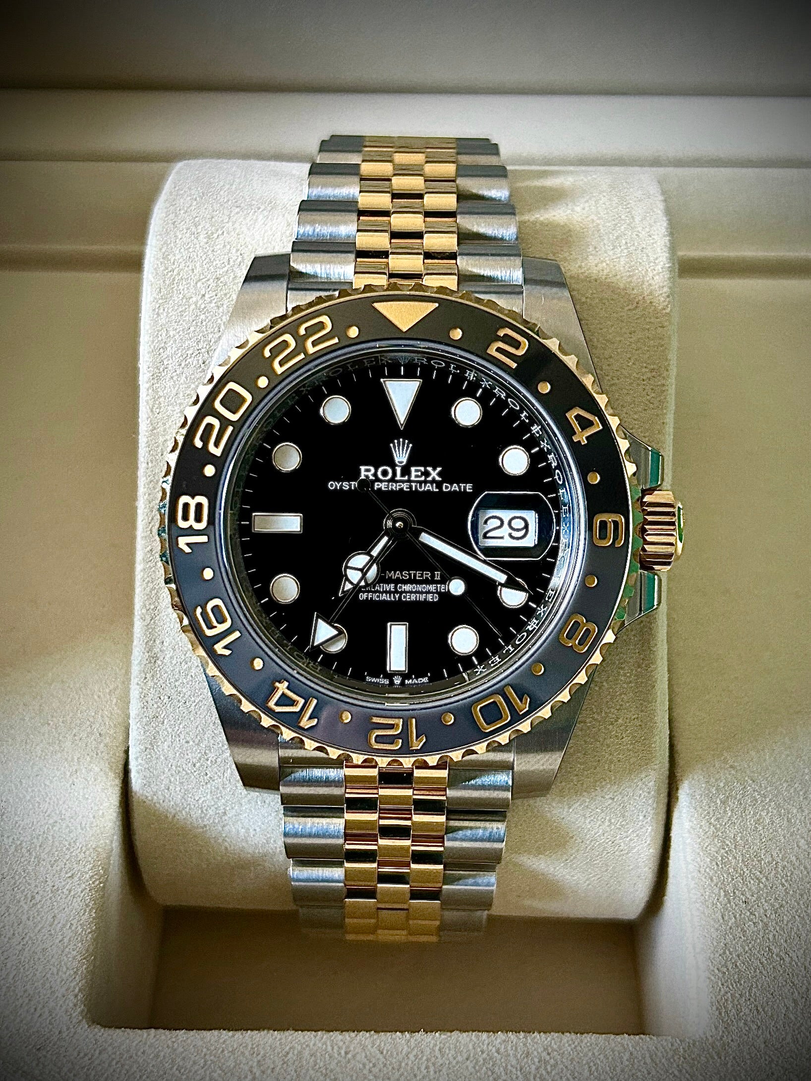2025 ROLEX GMT MASTER II, ZOMBIE, 126713GRNR, FULL SET, INC GST
