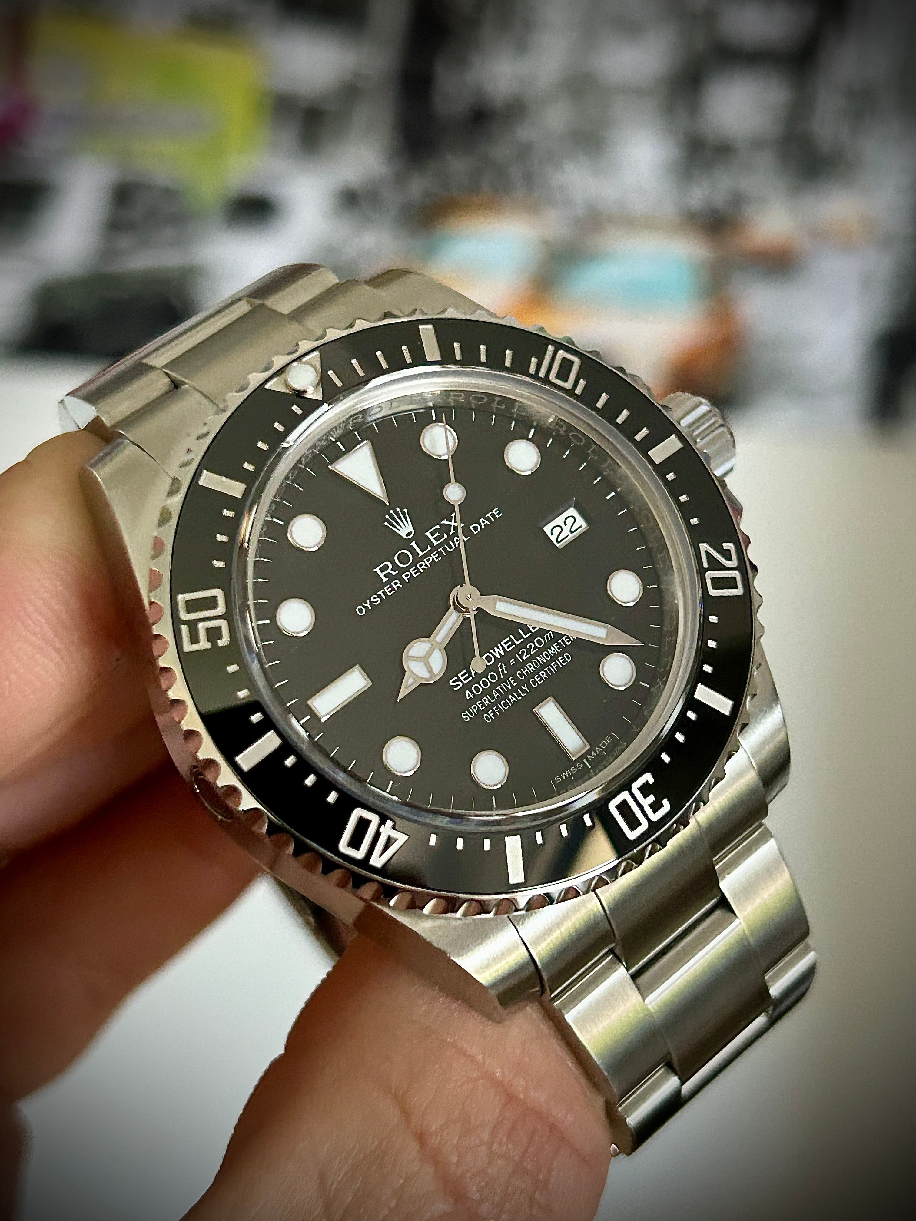 2015 ROLEX SEA-DWELLER 4000, 116600, FULL SET, INC GST