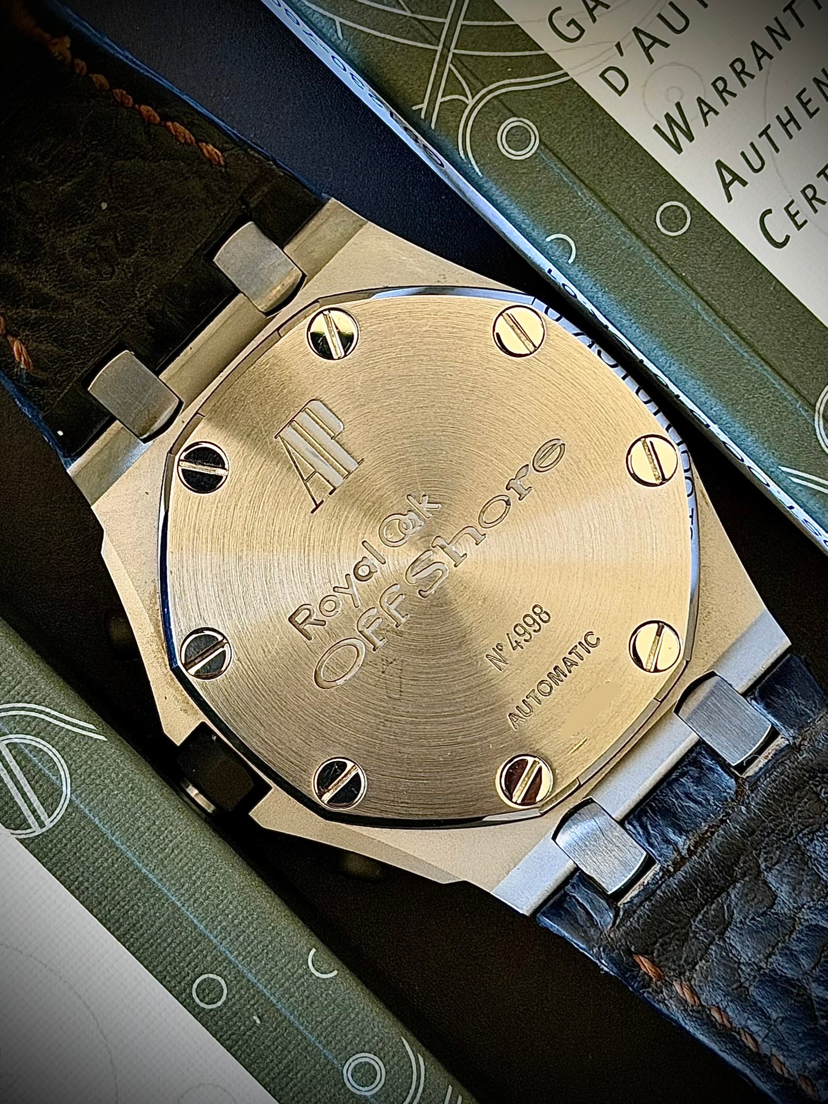 2010 AUDEMARS PIGUET ROYAL OAK OFFSHORE “VOLCANO”, 26170ST.OO.D101CR.01, FULL SET, INC GST