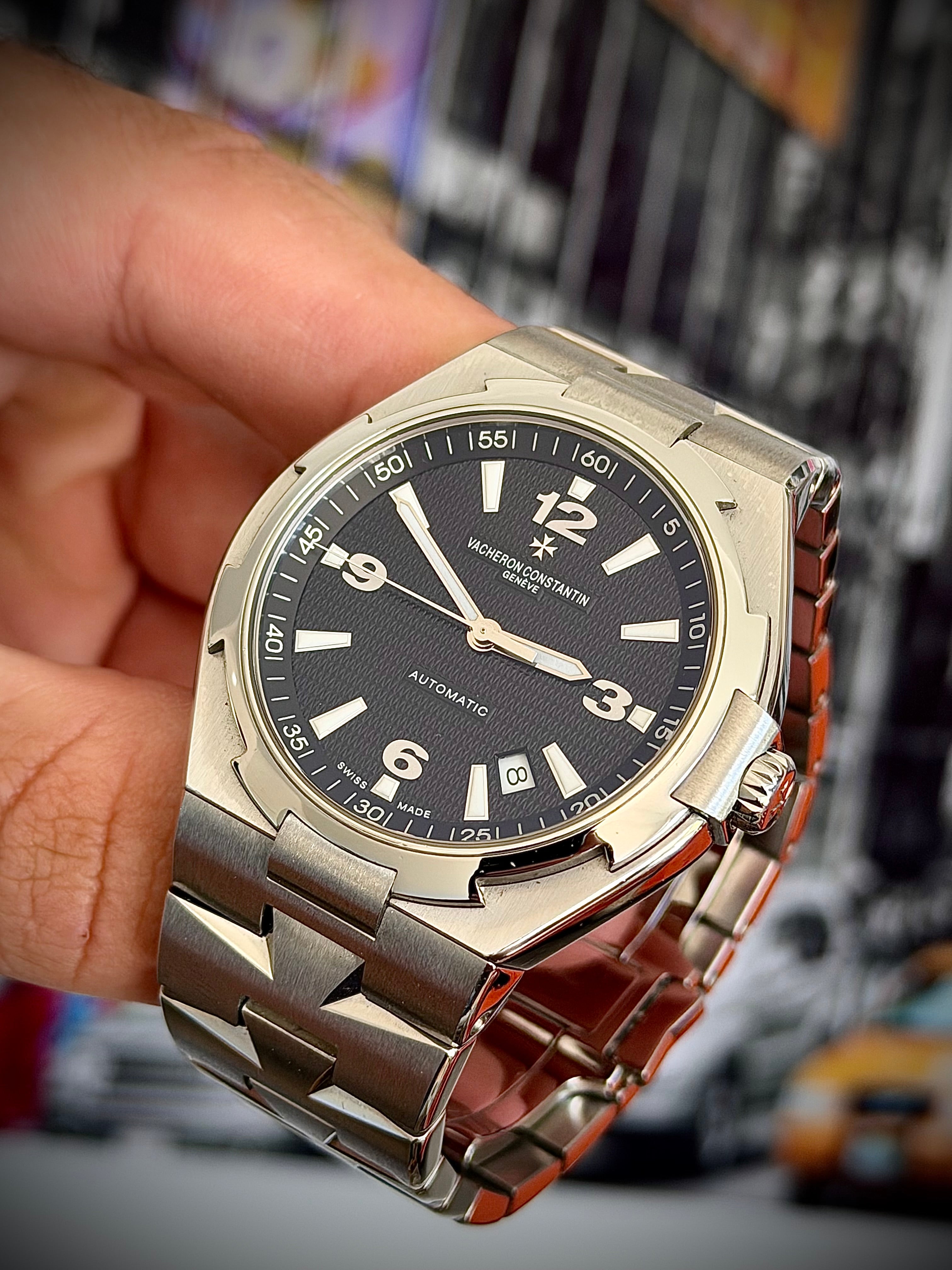 2007 VACHERON CONSTANTIN OVERSEAS, 47040/B01A-9094, BLACK DIAL, FULL SET, INC GST