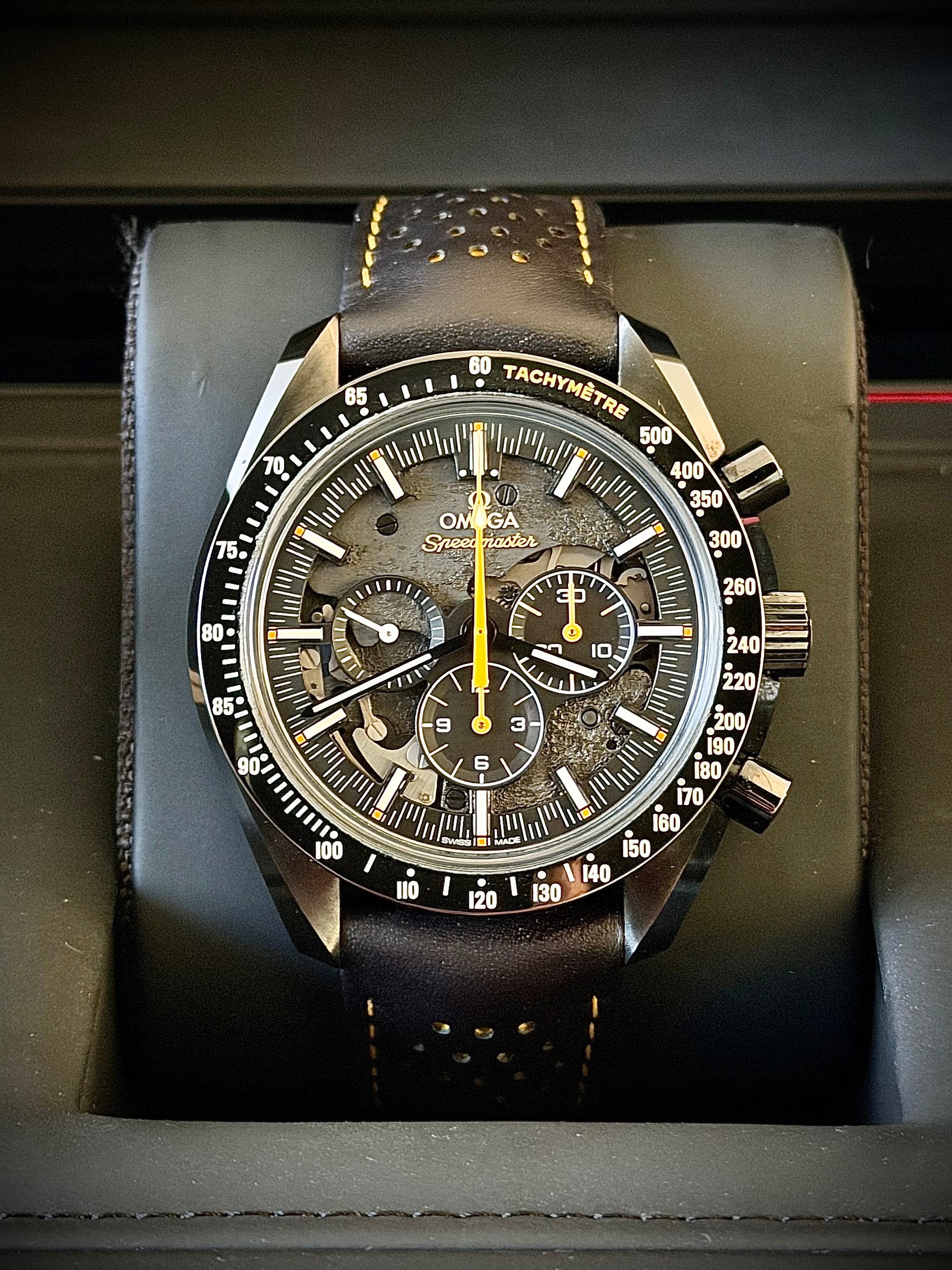 2020 OMEGA SPEEDMASTER APOLLO 8 DARK SIDE OF THE MOON, FULL SET, INC GST