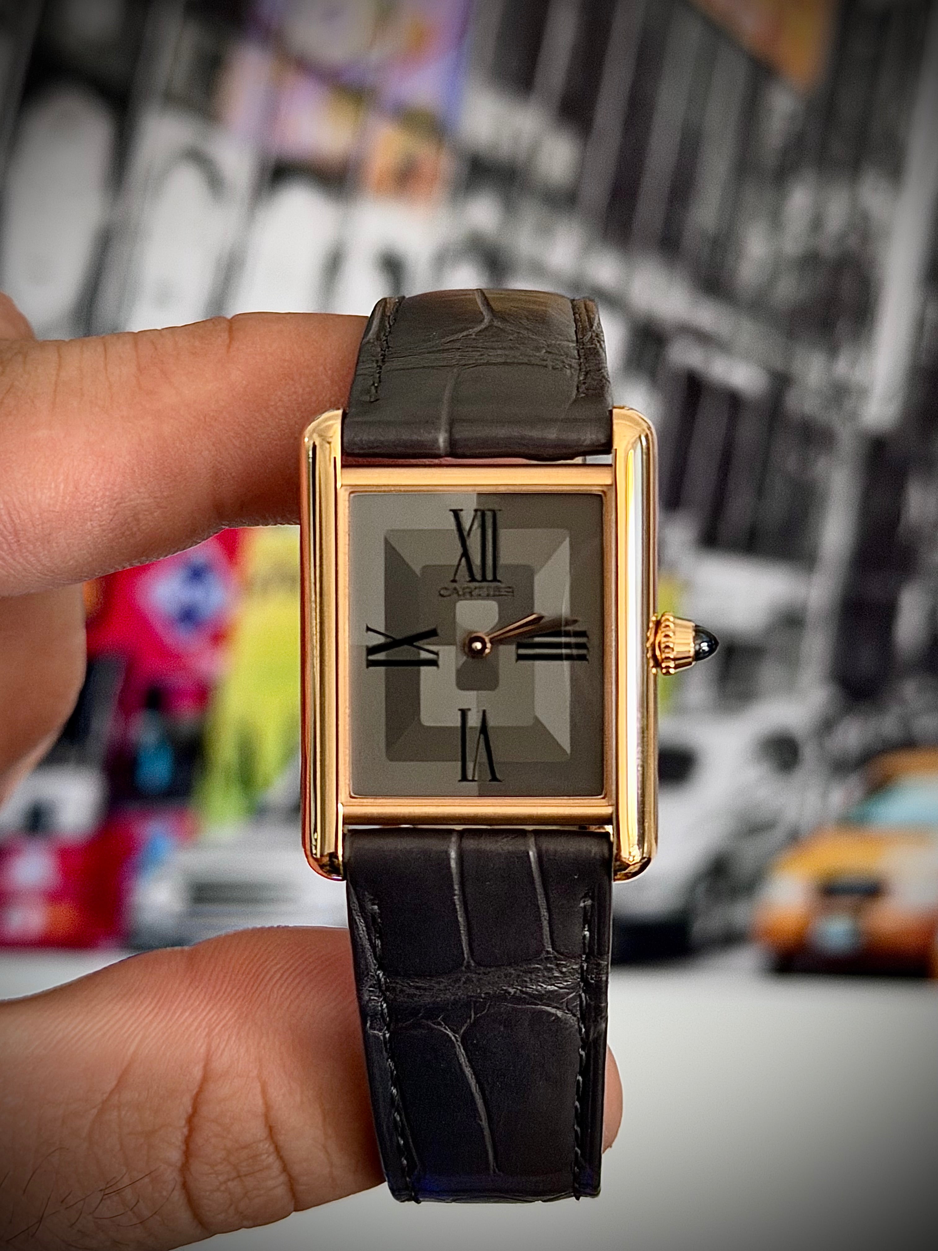 2023 CARTIER TANK LOUIS CARTIER LARGE, WGTA0092, 18K ROSE GOLD, LIMITED TO 1000, FULL SET, INC GST