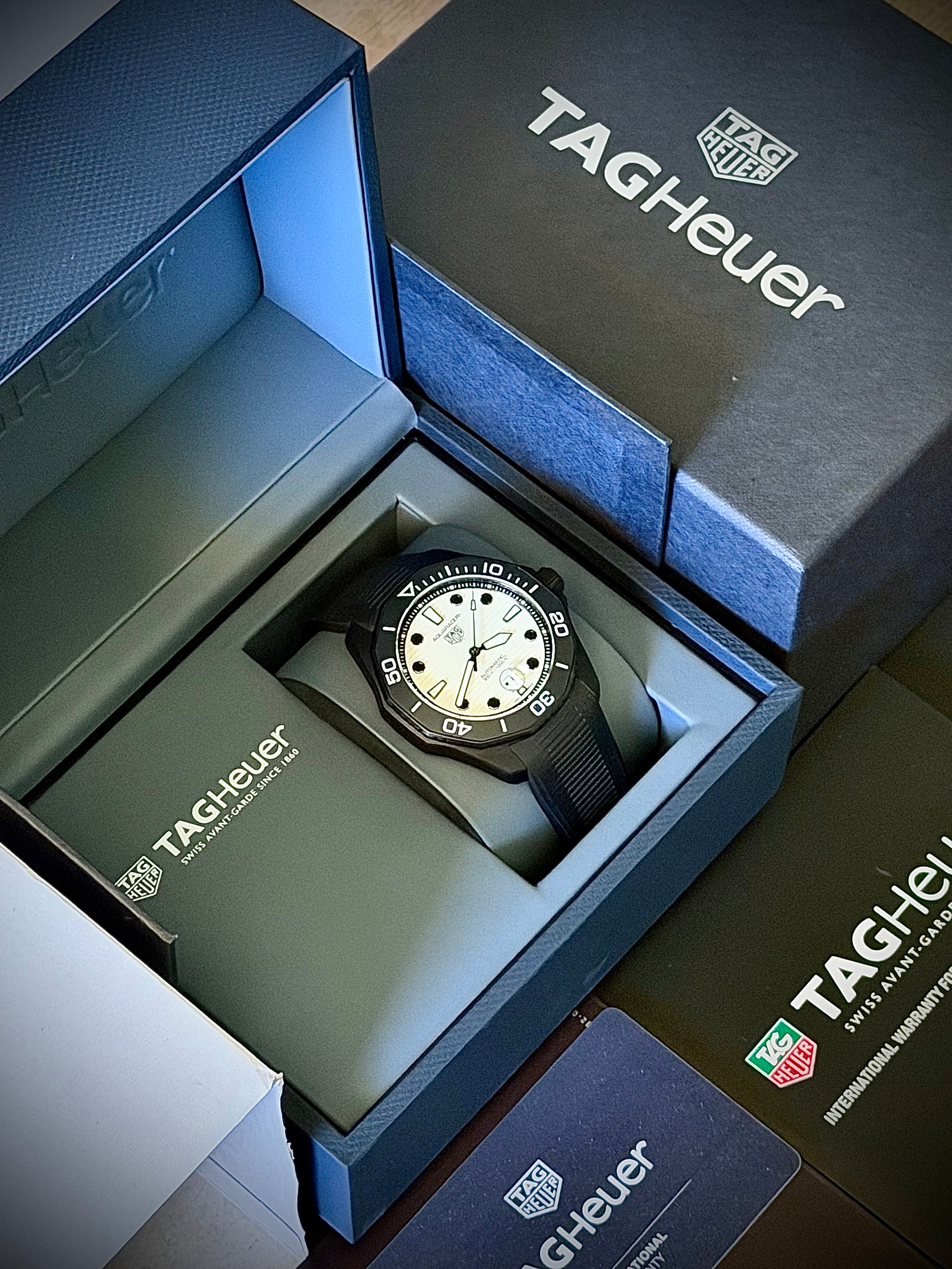2025 TAG HEUER AQUARACER PROFESSIONAL 300 “NIGHT DIVER”, WBP201D.FT6197, FULL SET, INC GST