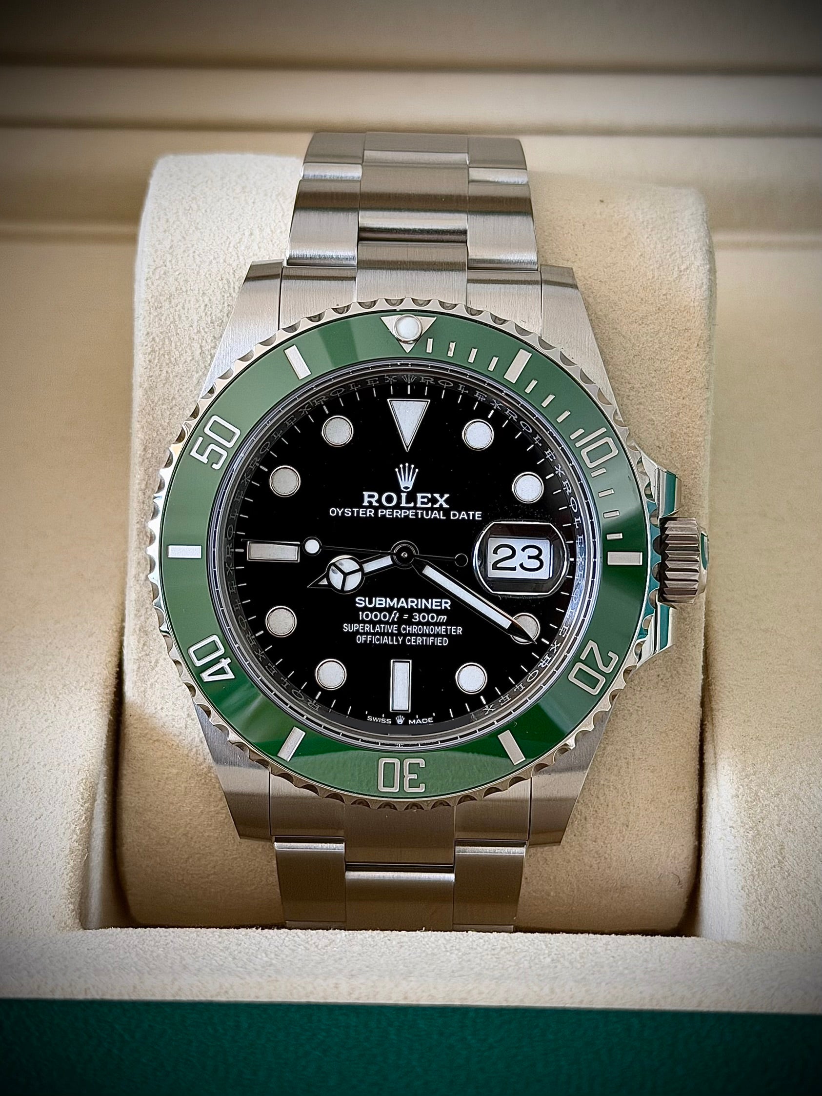 2025 ROLEX SUBMARINER DATE, 126610LV, STARBUCKS, FULL SET, INC GST