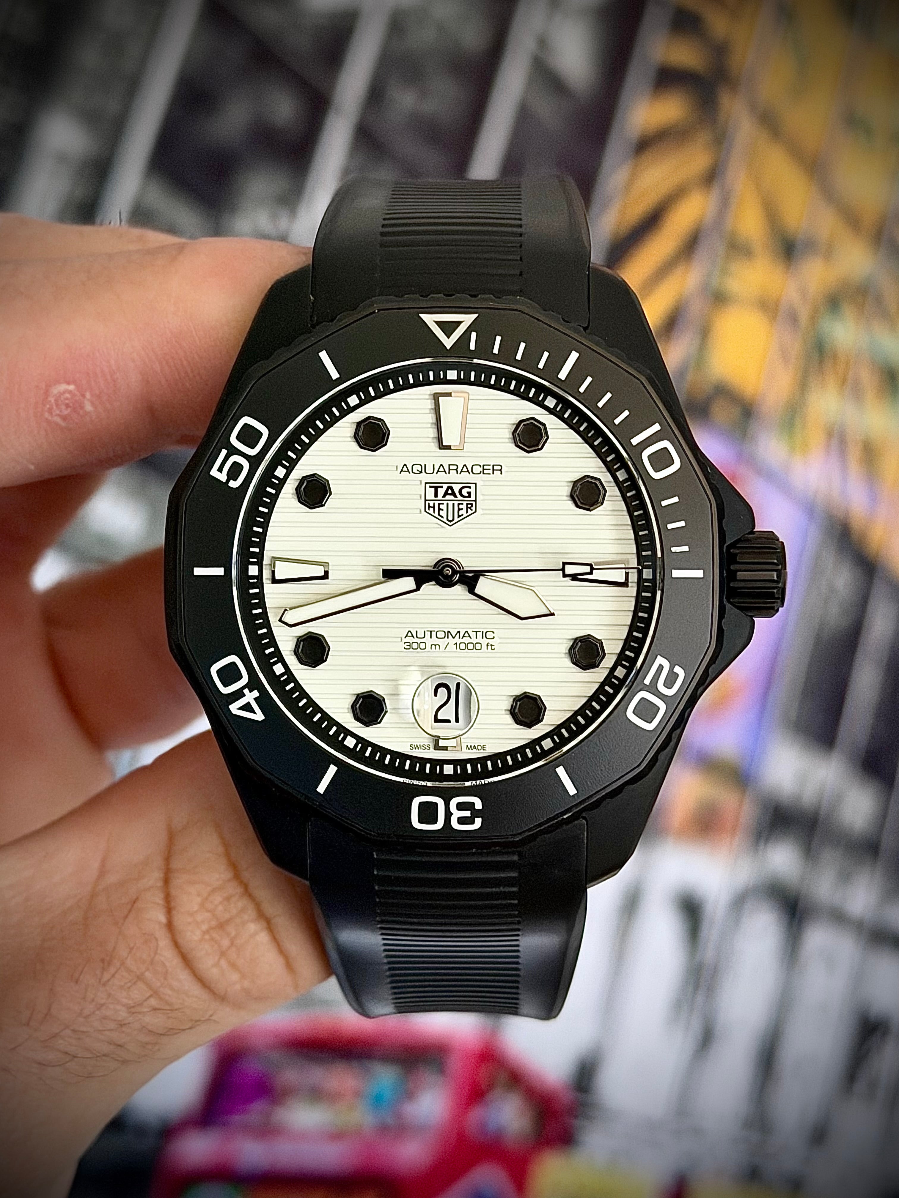 2025 TAG HEUER AQUARACER PROFESSIONAL 300 “NIGHT DIVER”, WBP201D.FT6197, FULL SET, INC GST