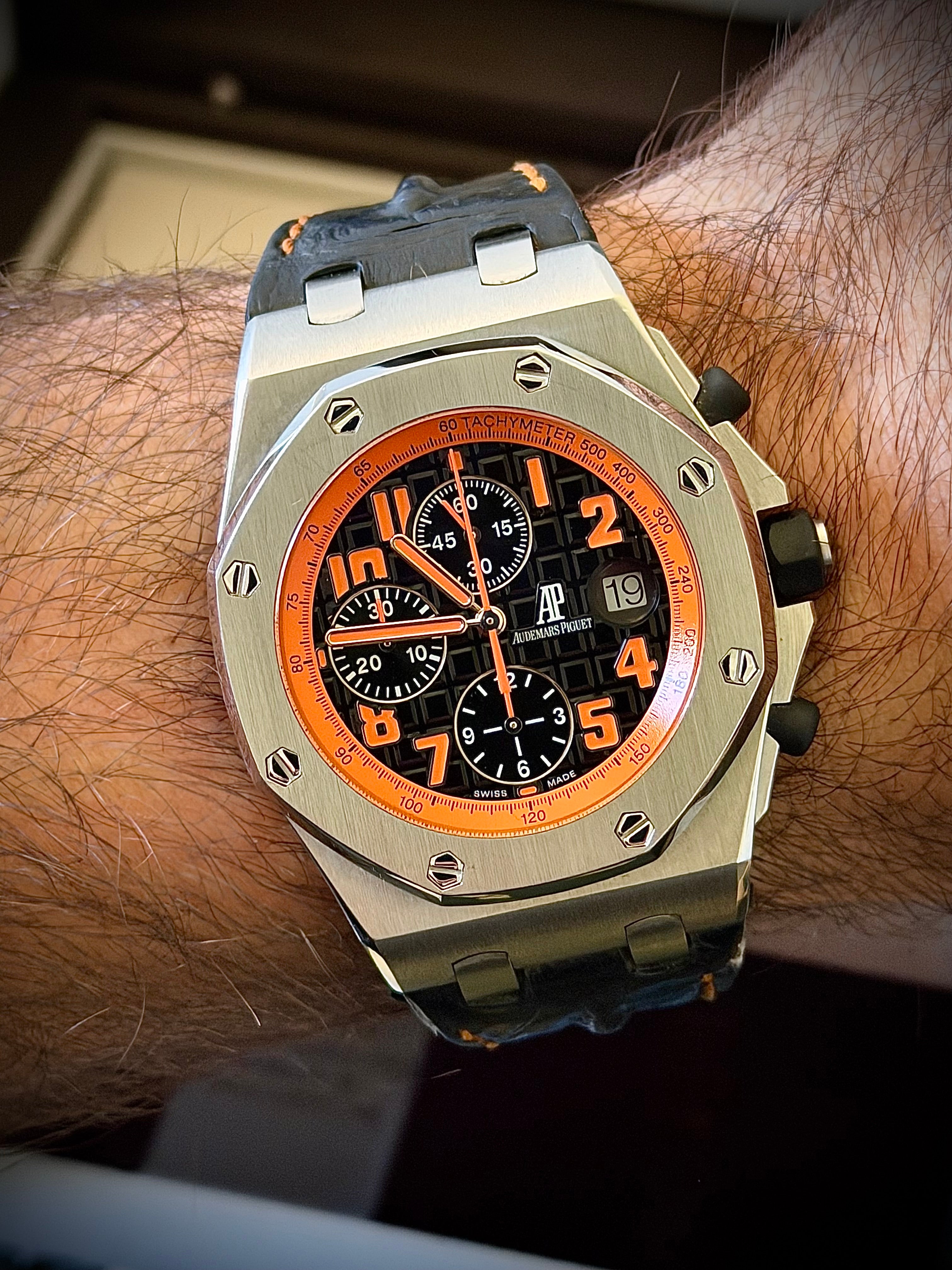 2010 AUDEMARS PIGUET ROYAL OAK OFFSHORE “VOLCANO”, 26170ST.OO.D101CR.01, FULL SET, INC GST