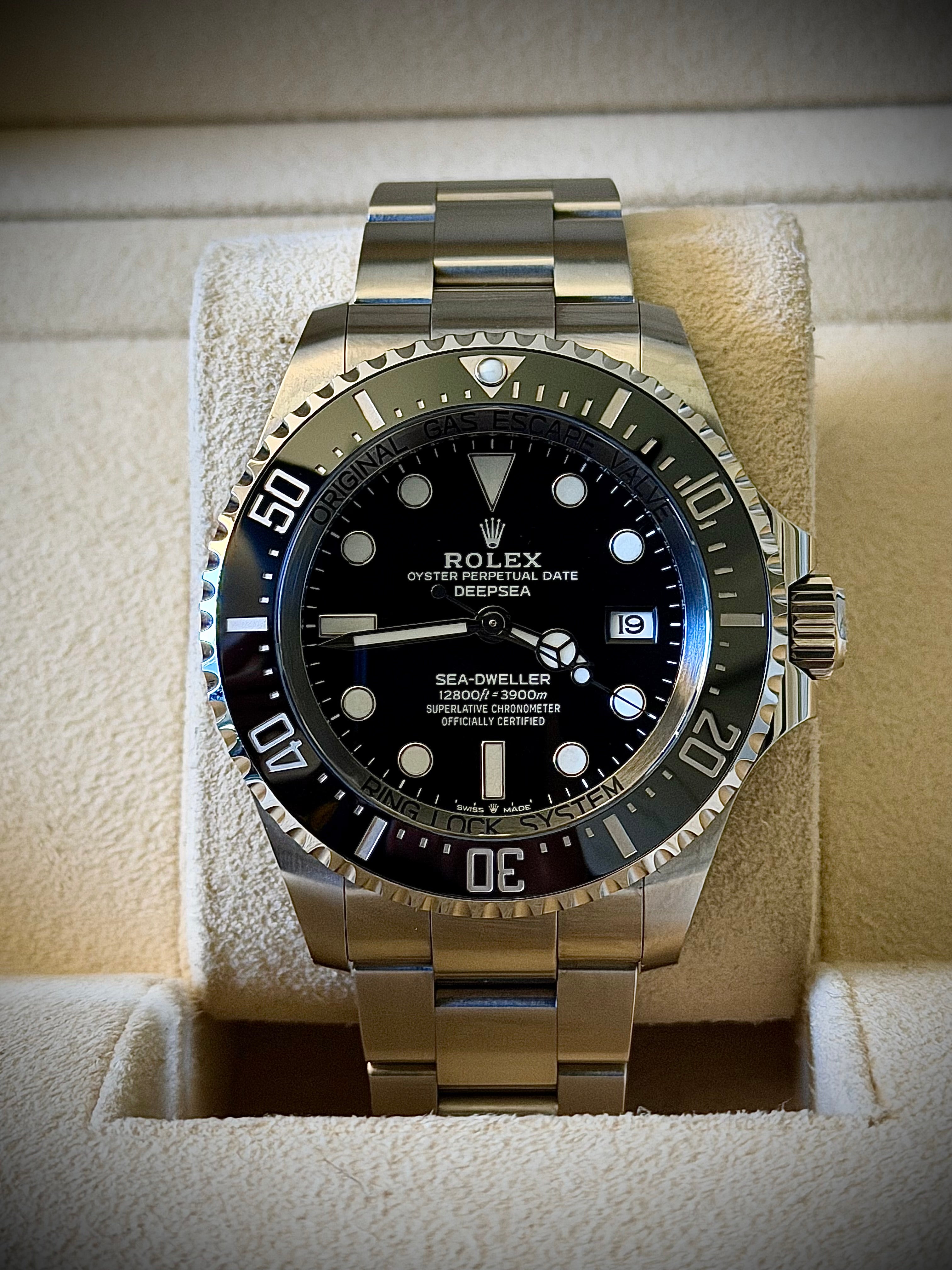 2024 ROLEX DEEPSEA, 136660, BLACK DIAL, BOX & PAPERS, INC GST