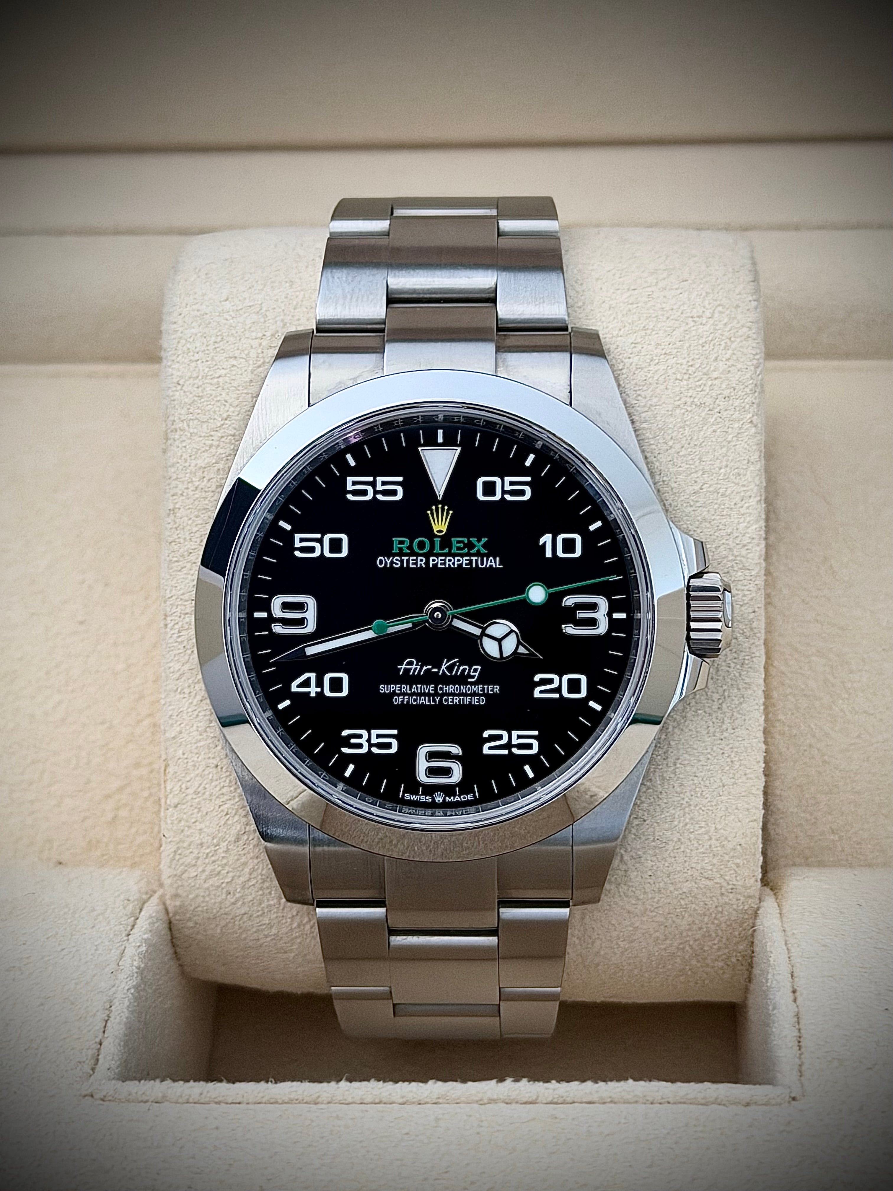 2023 ROLEX AIR KING, 126900, FULL SET, INC GST