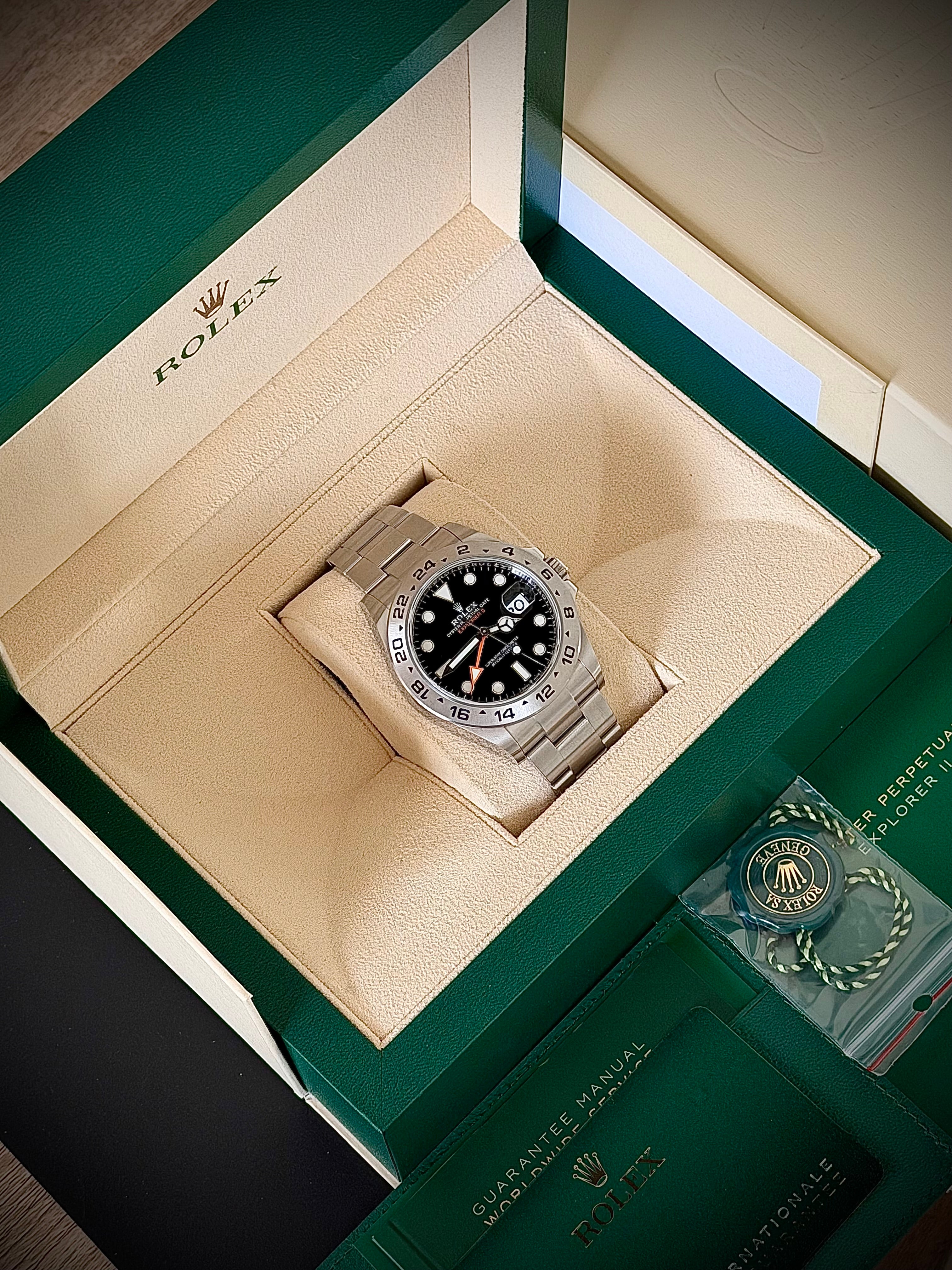 2025 ROLEX EXPLORER II BLACK DIAL, 226570, FULL SET, INC GST