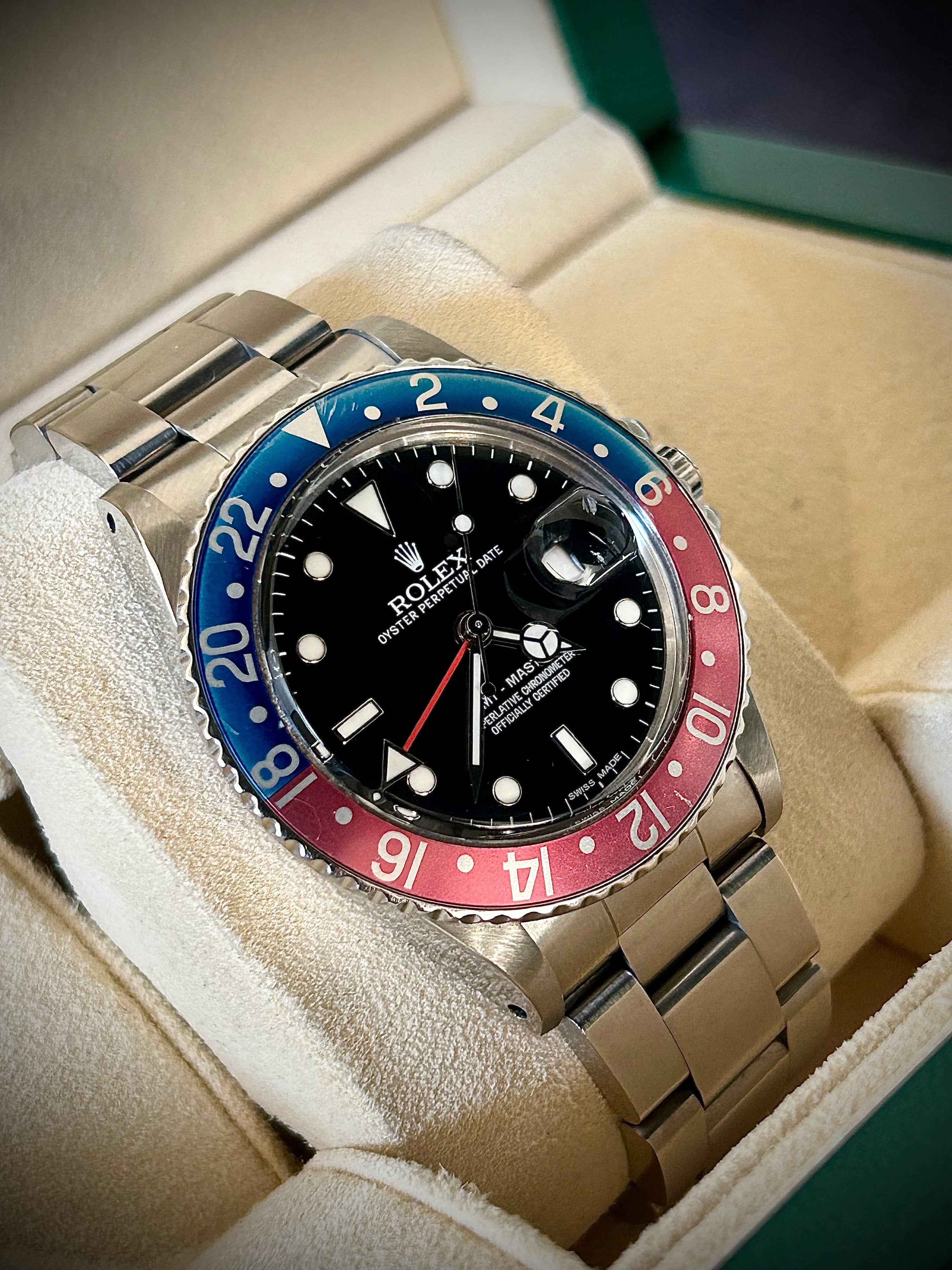 1983 ROLEX GMT-MASTER, PEPSI, 16750, WATCH ONLY, INC GST