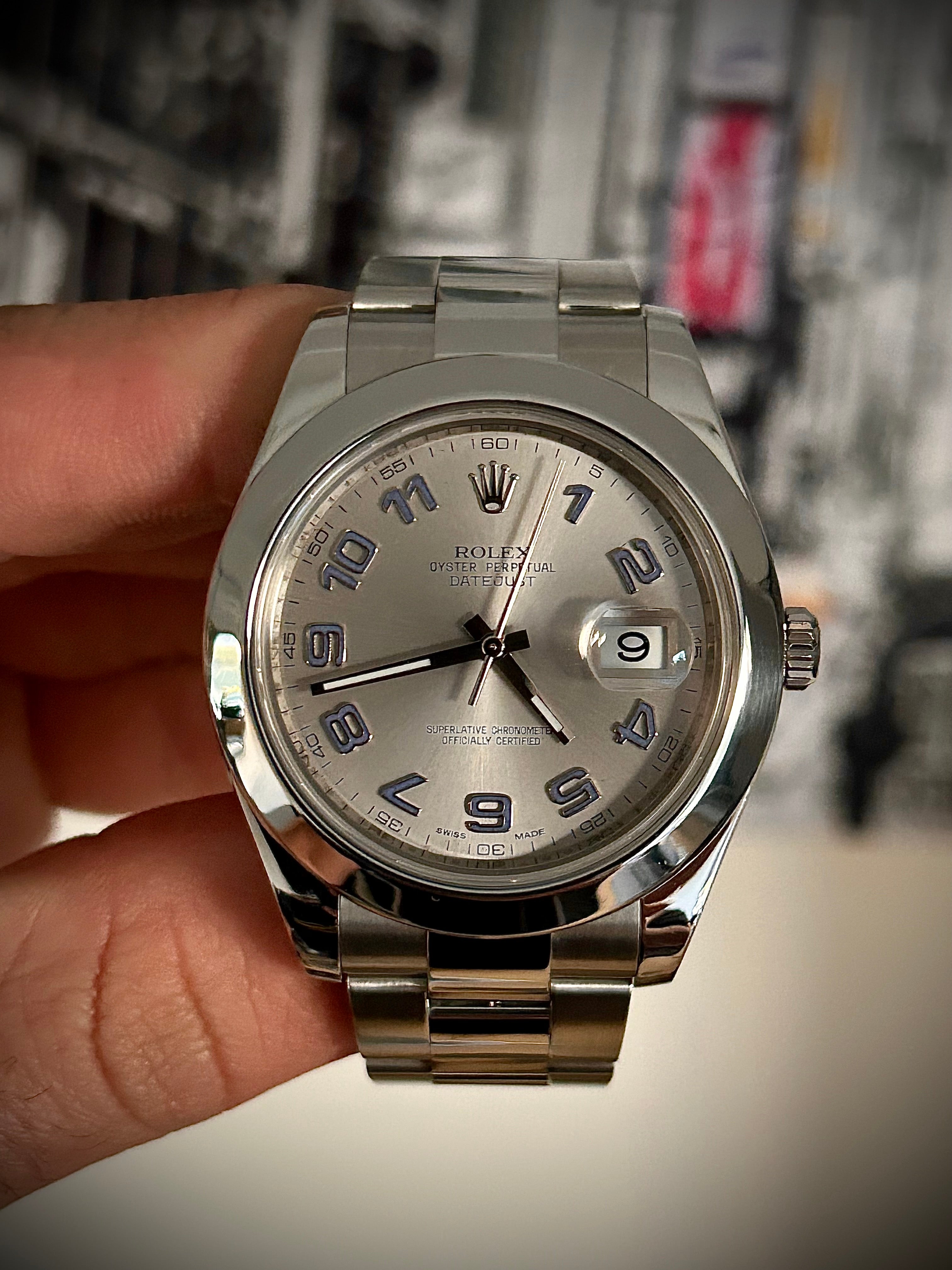 ROLEX DATEJUST II, 116300, BOX AND AUTHENTICITY CARD, INC GST