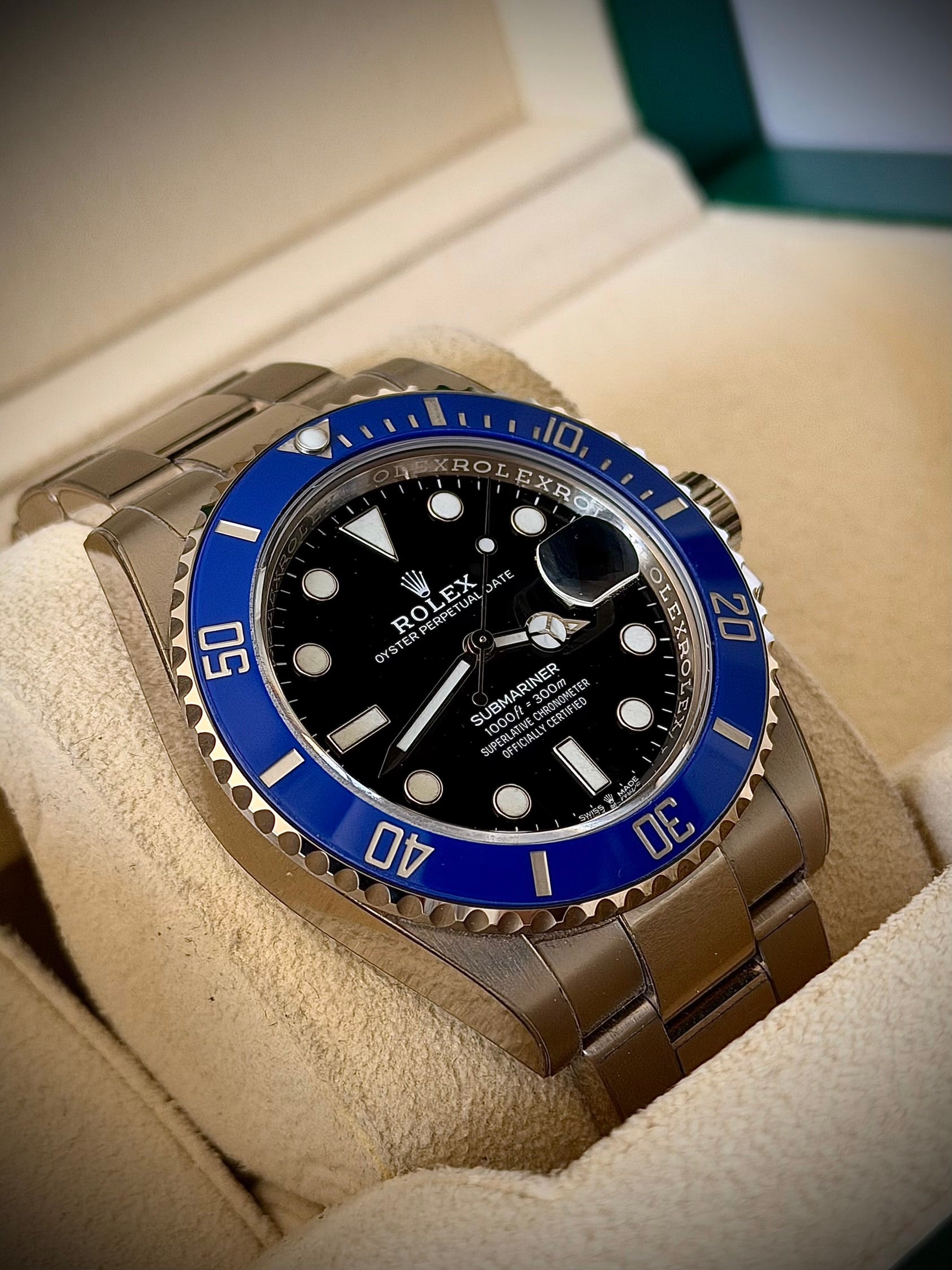 2023 ROLEX SUBMARINER DATE, 126619LB, COOKIE MONSTER, FULL SET, INC GST