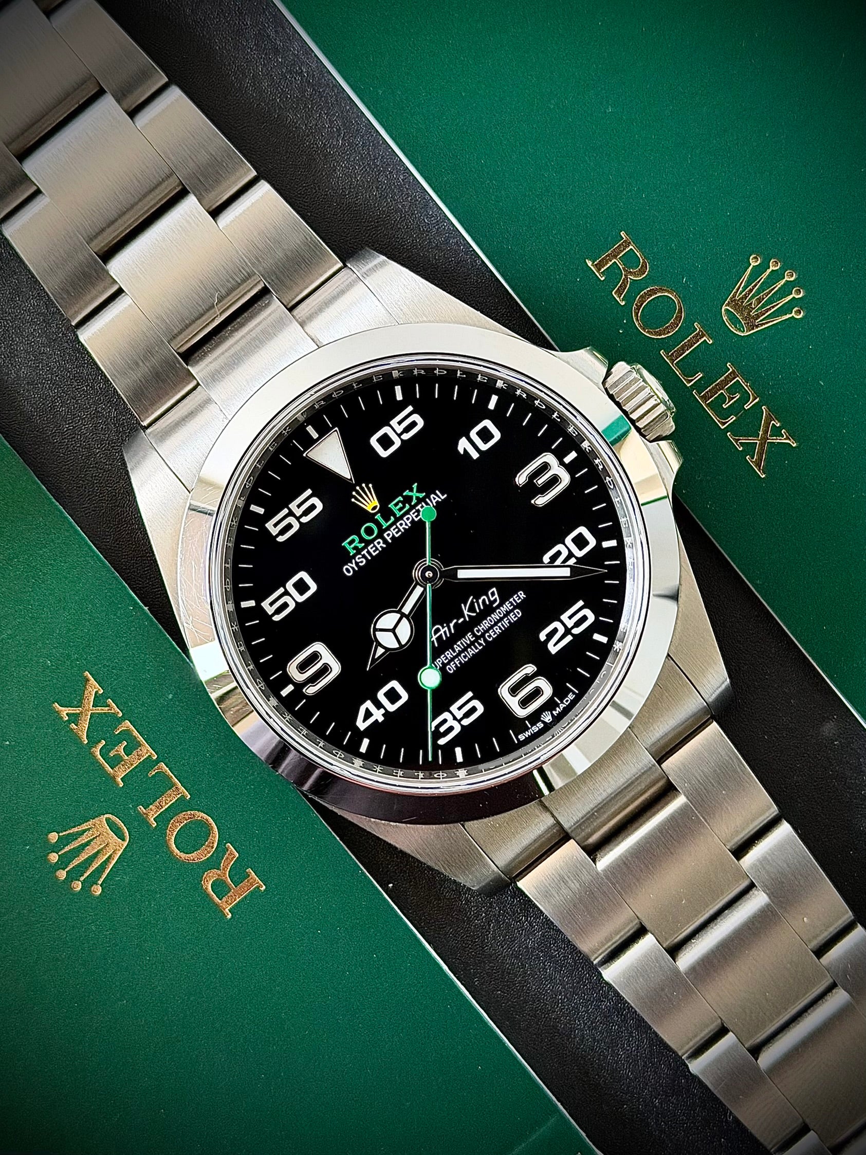 2022 ROLEX AIR KING, 126900, FULL SET, INC GST