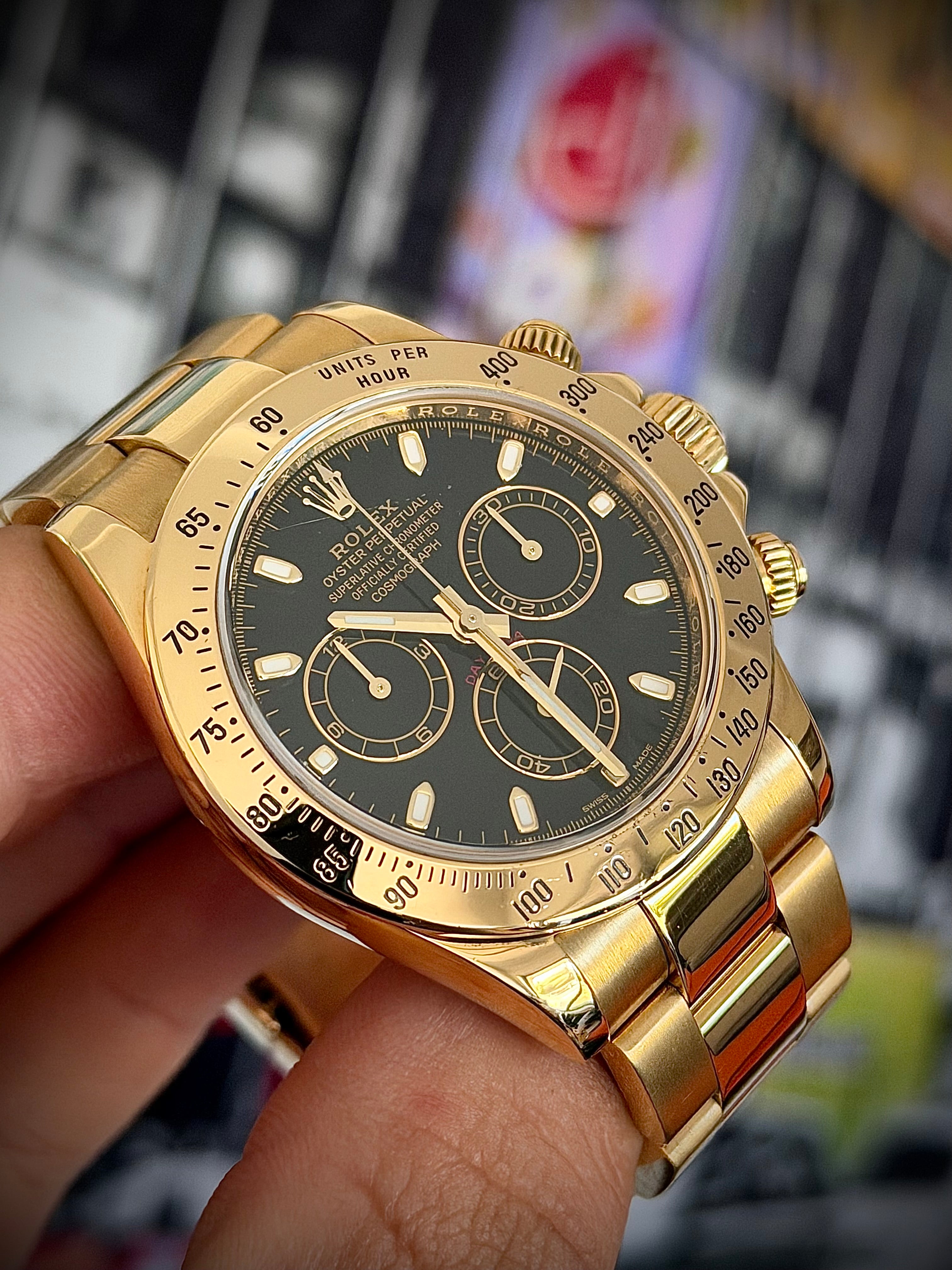 2014 ROLEX DAYTONA, 116528, BOX AND PAPERS, INC GST