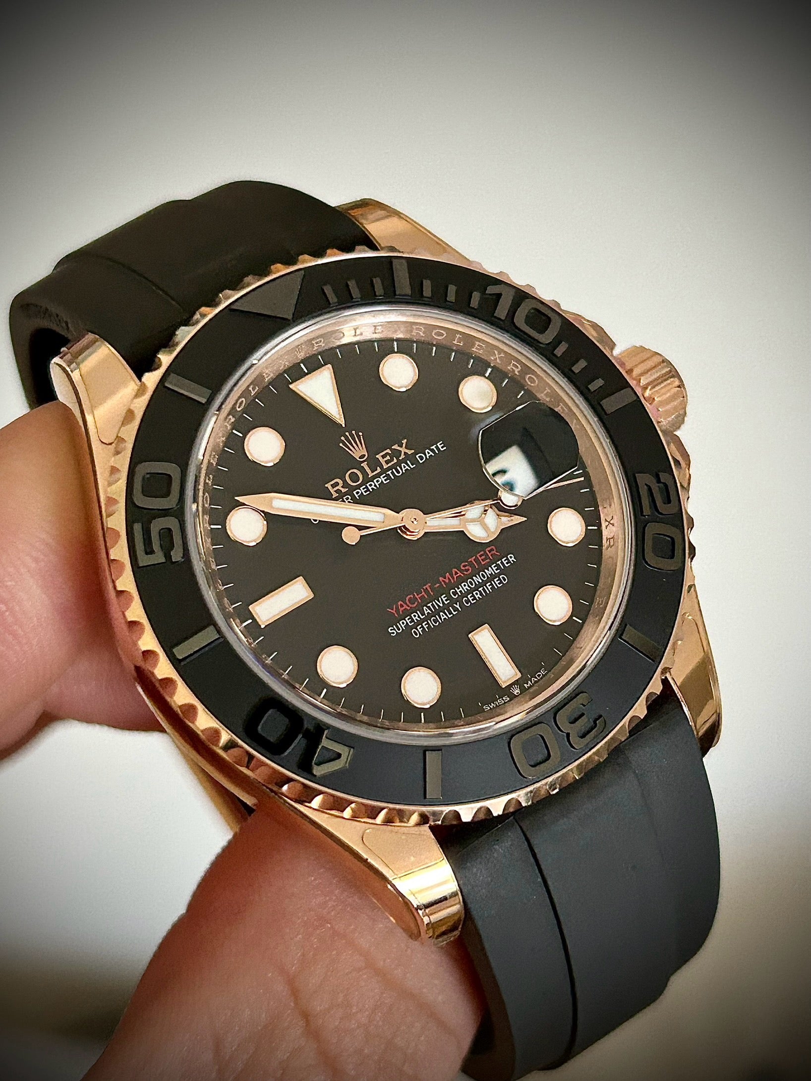 2024 ROLEX YACHT-MASTER 40, ROSE GOLD, 126655, FULL SET