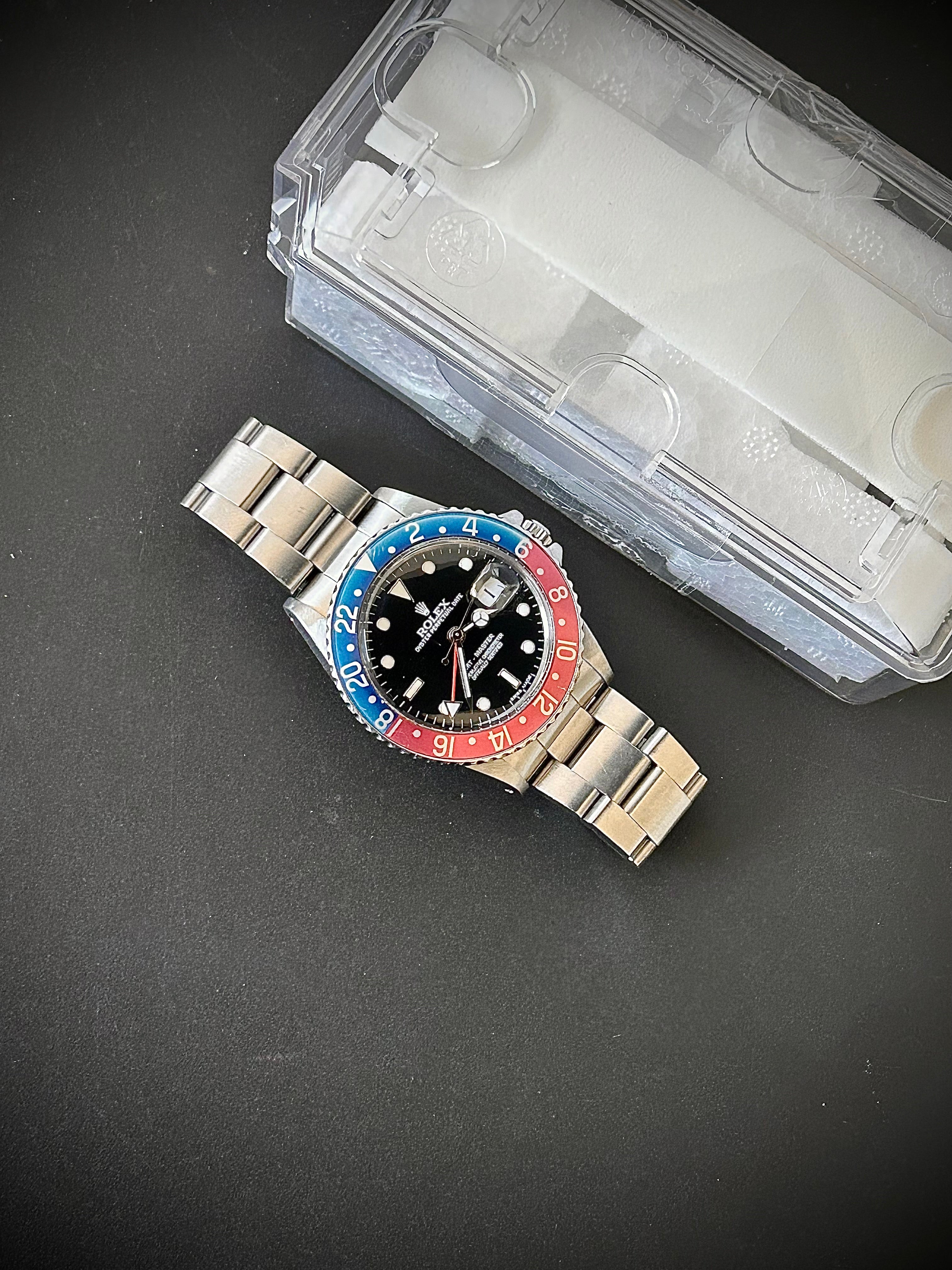 1983 ROLEX GMT-MASTER, PEPSI, 16750, WATCH ONLY, INC GST