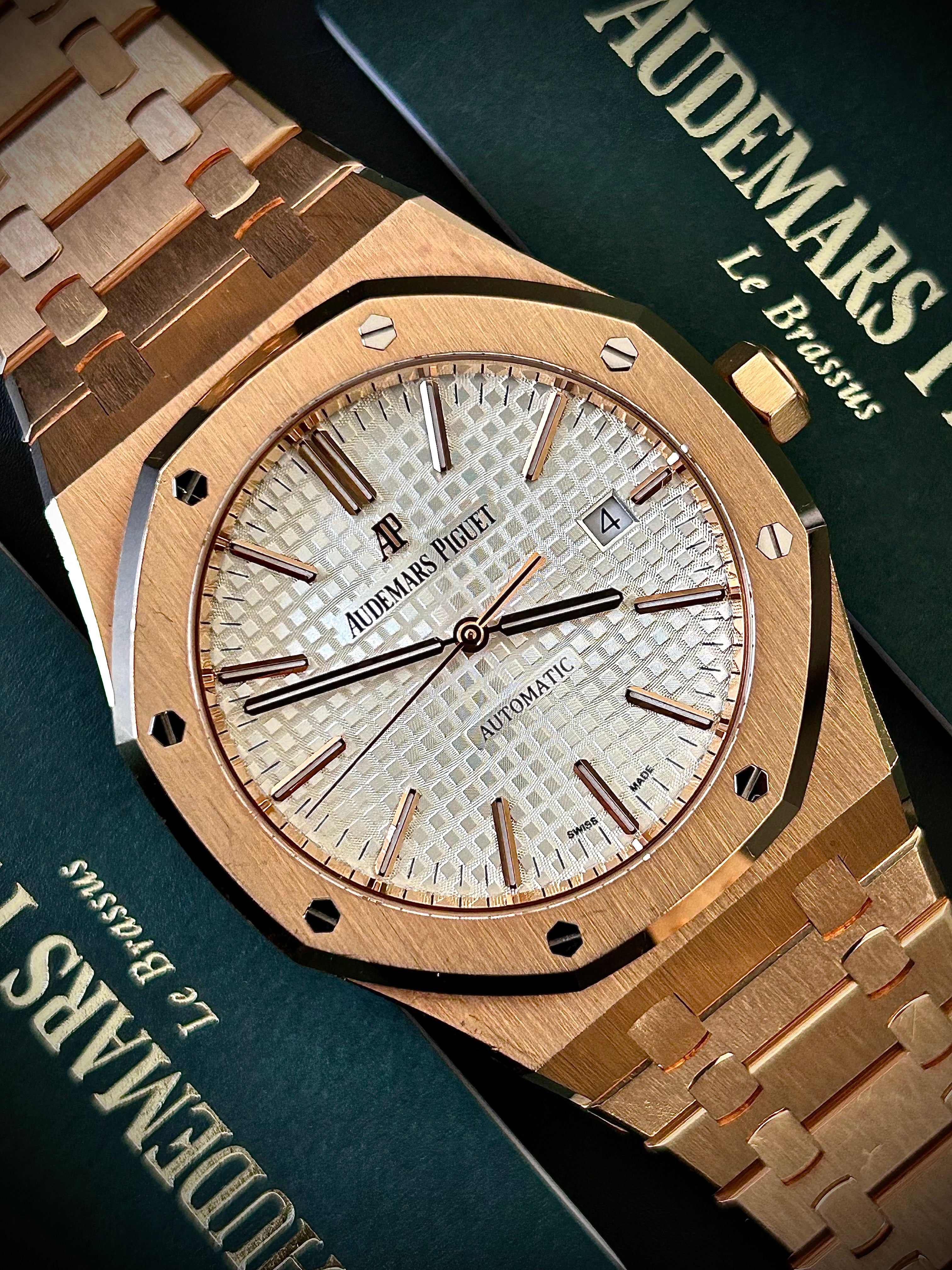 2018 AUDEMARS PIGUET ROYAL OAK 41, 15400OR.OO.1220OR.02, FULL SET, INC GST