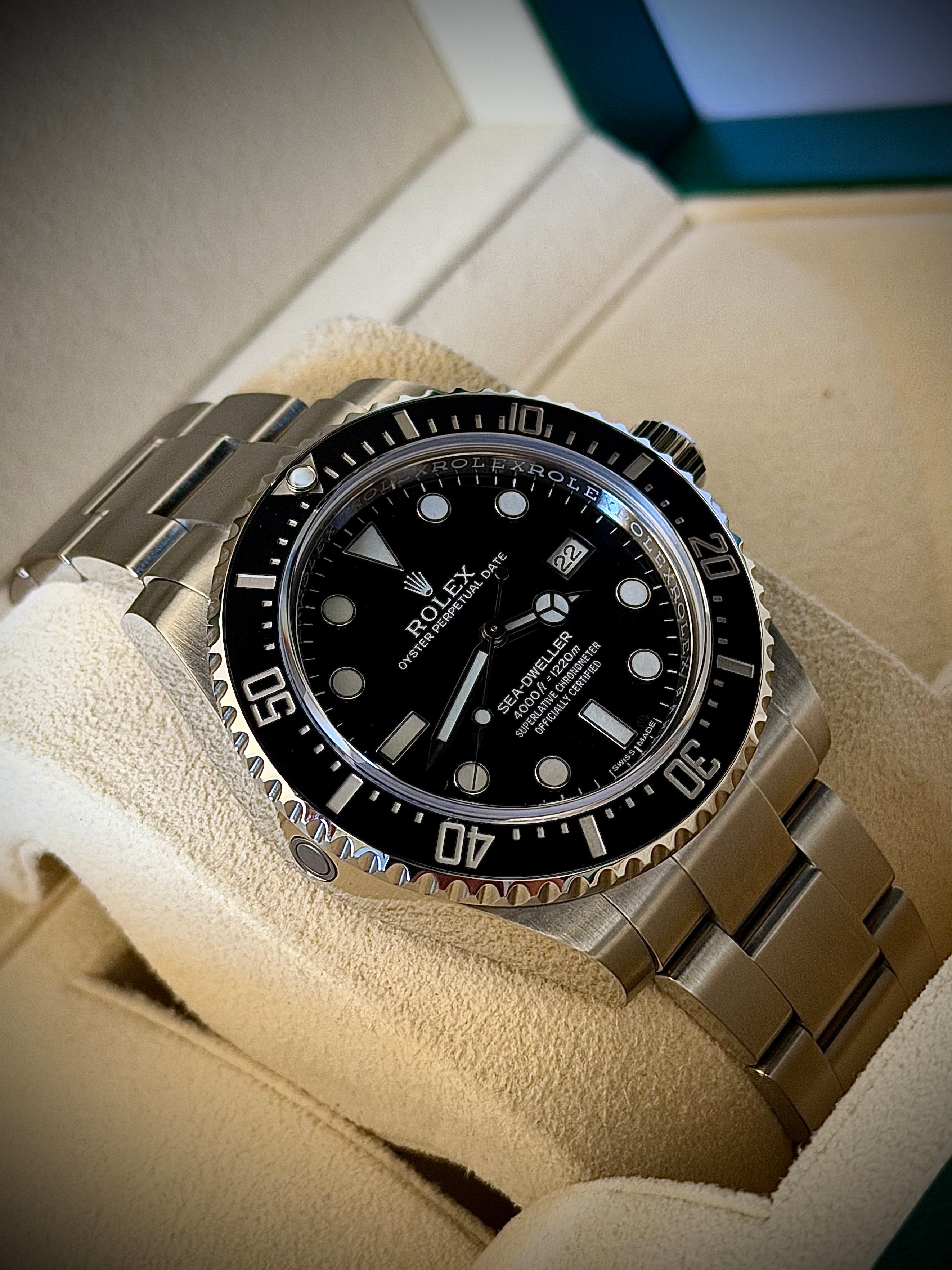2014 ROLEX SEA-DWELLER 4000, 116600, FULL SET, WITH RSC, INC GST