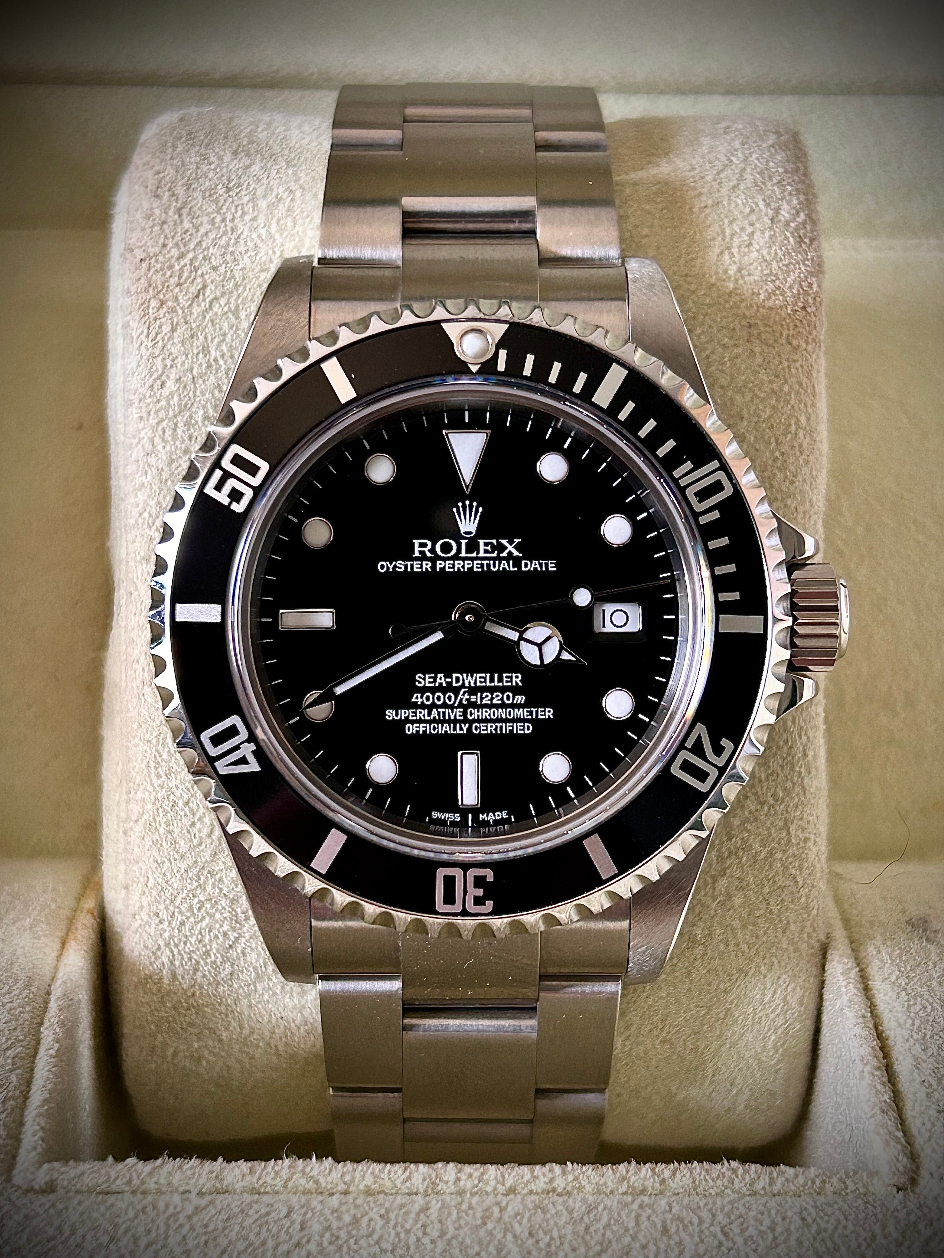 2007 ROLEX SEA-DWELLER 16600, FULL SET, INC GST