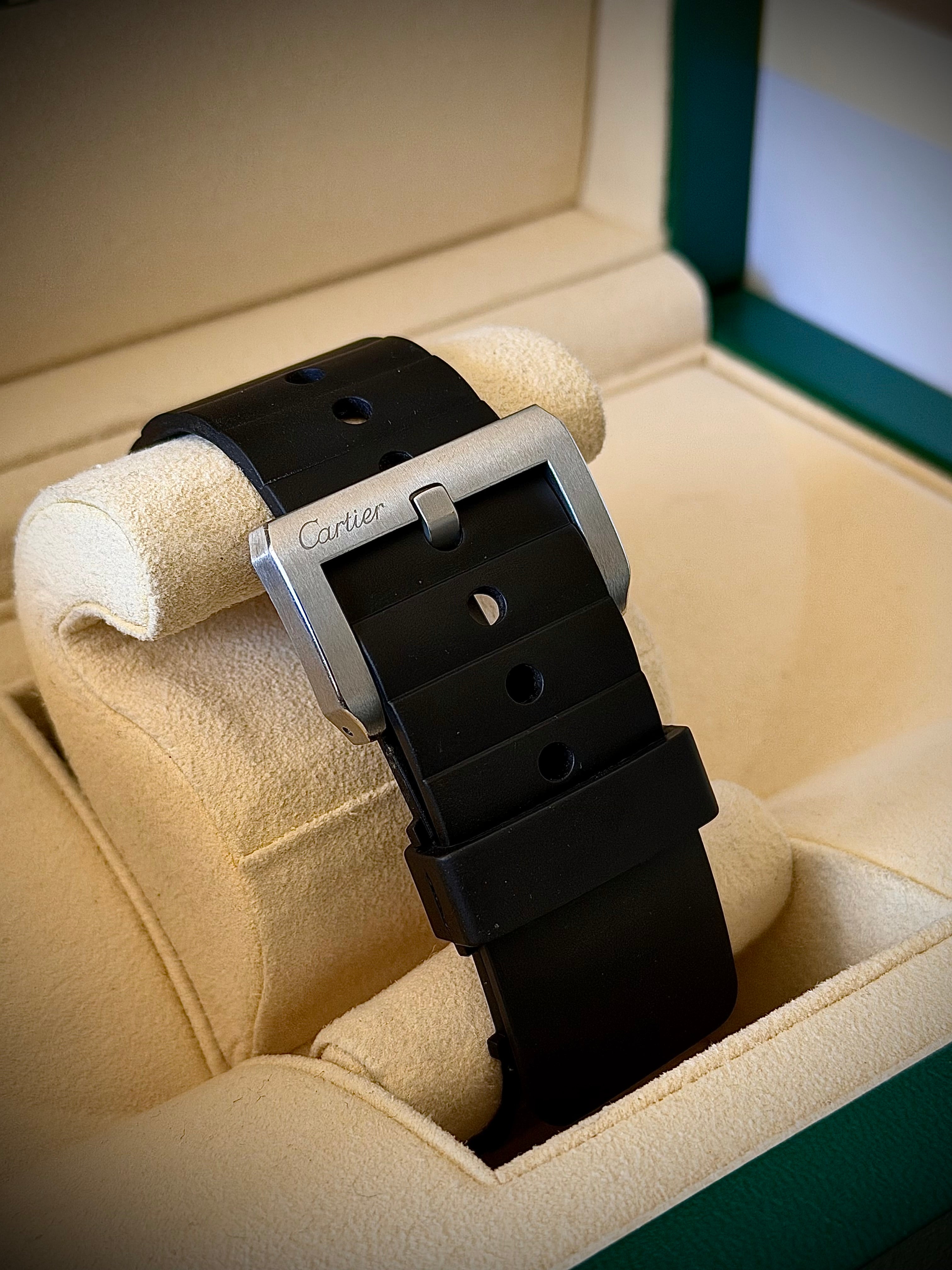 CIRCA 2011 CARTIER SANTOS 100, W20121U2, WATCH ONLY, INC GST