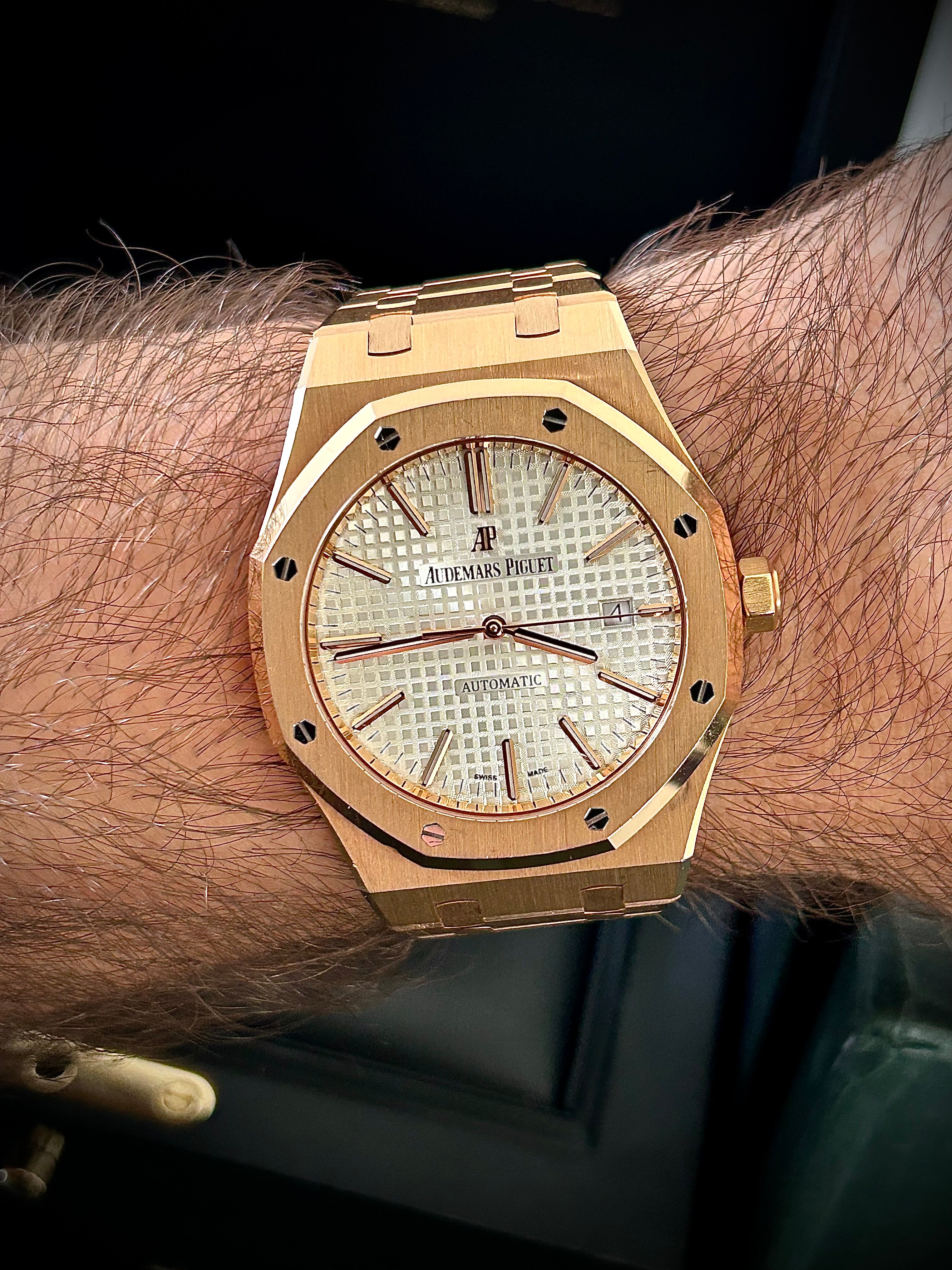 2018 AUDEMARS PIGUET ROYAL OAK 41, 15400OR.OO.1220OR.02, FULL SET, INC GST