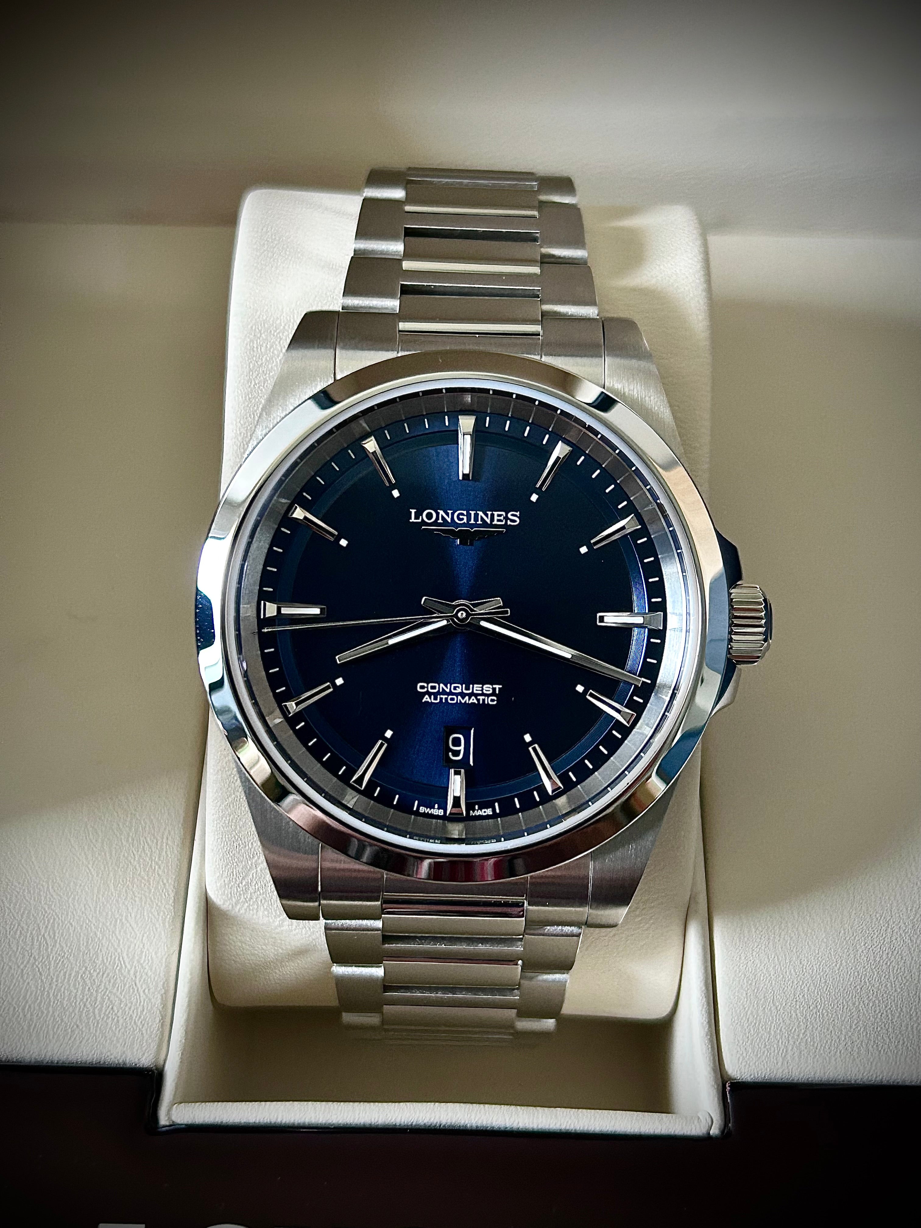 2025 LONGINES CONQUEST AUTOMATIC, FULL SET, INC GST