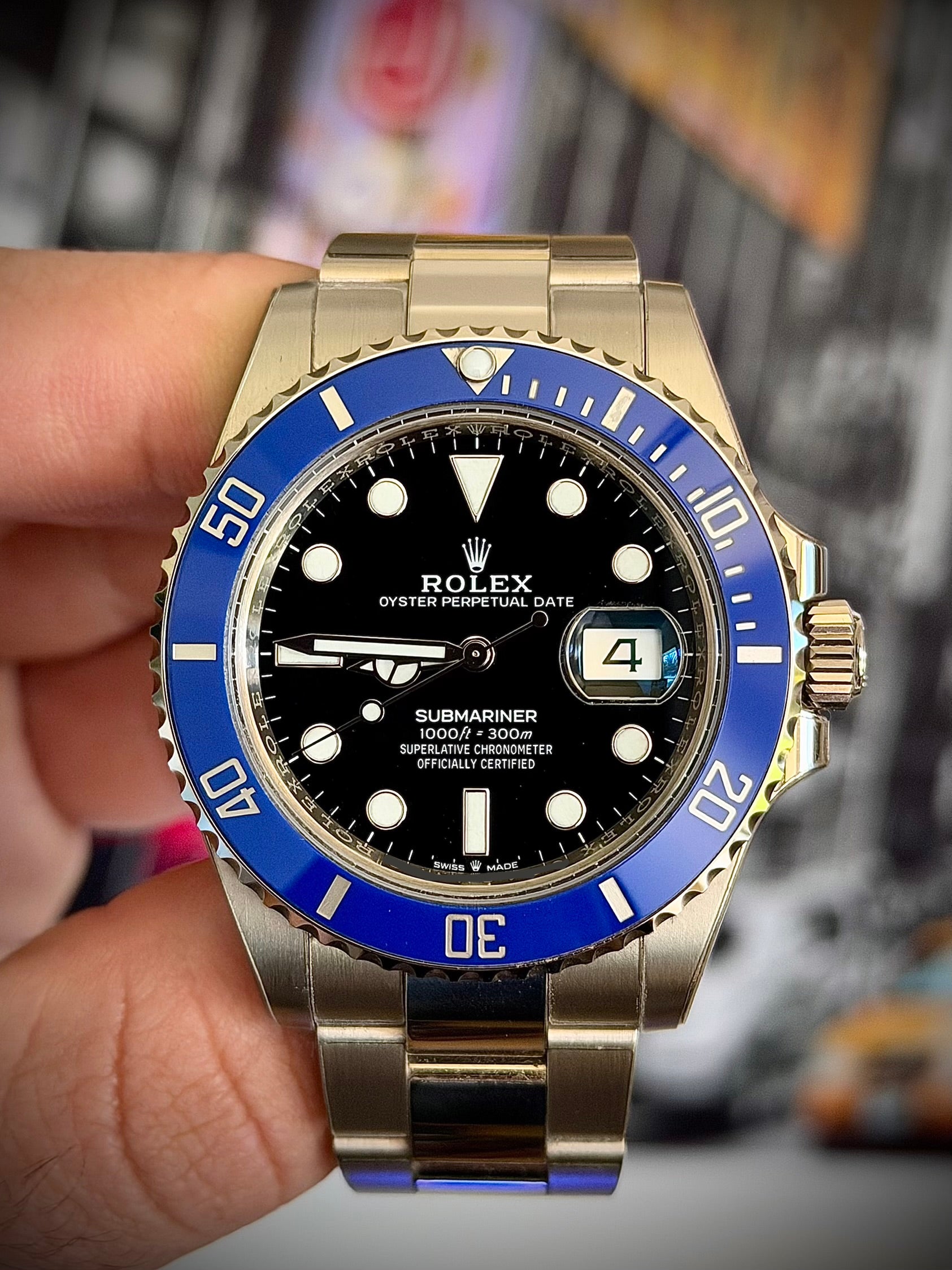 2023 ROLEX SUBMARINER DATE, 126619LB, COOKIE MONSTER, FULL SET, INC GST