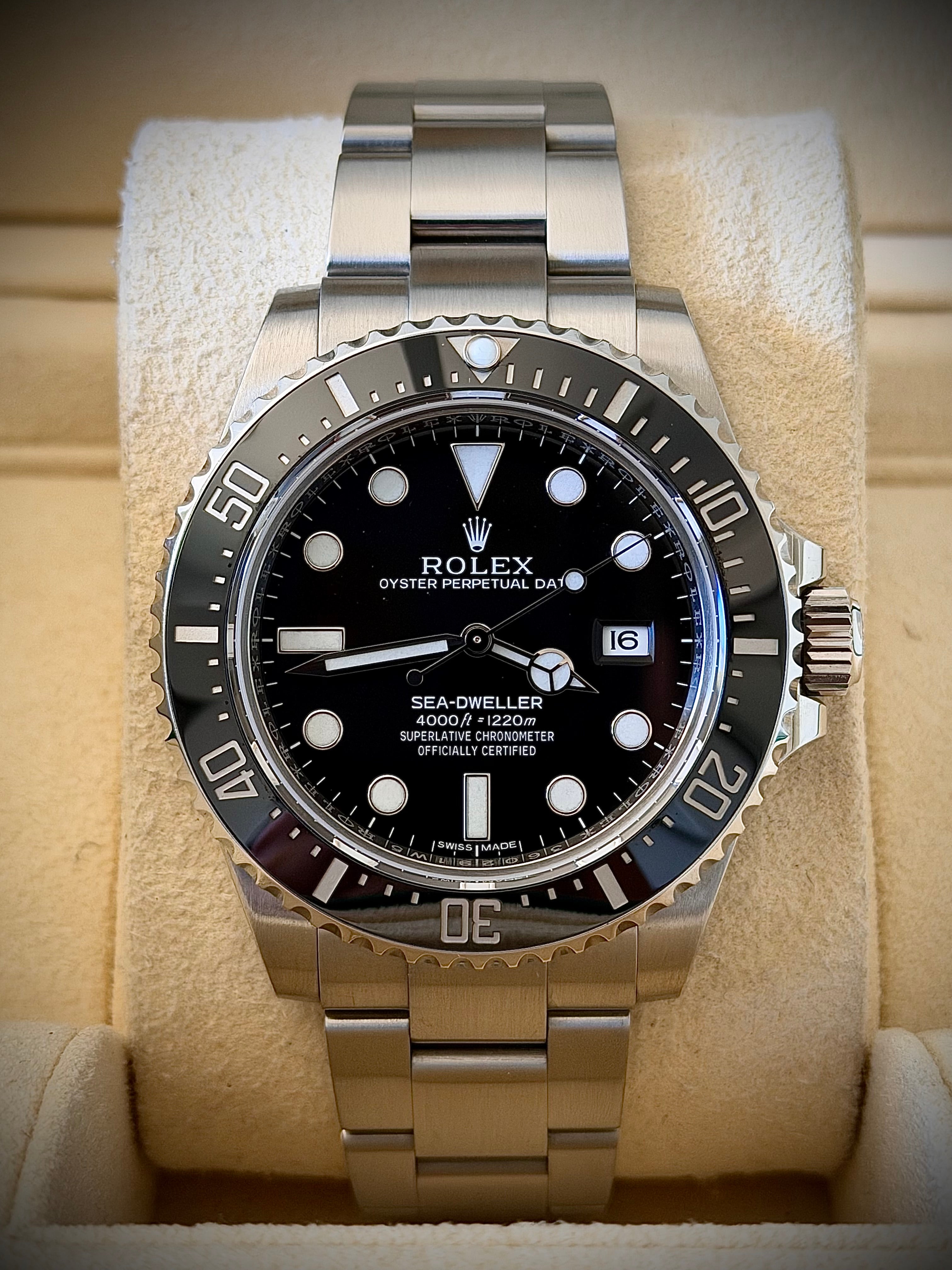 2017 ROLEX SEA-DWELLER 4000, 116600, FULL SET, INC GST