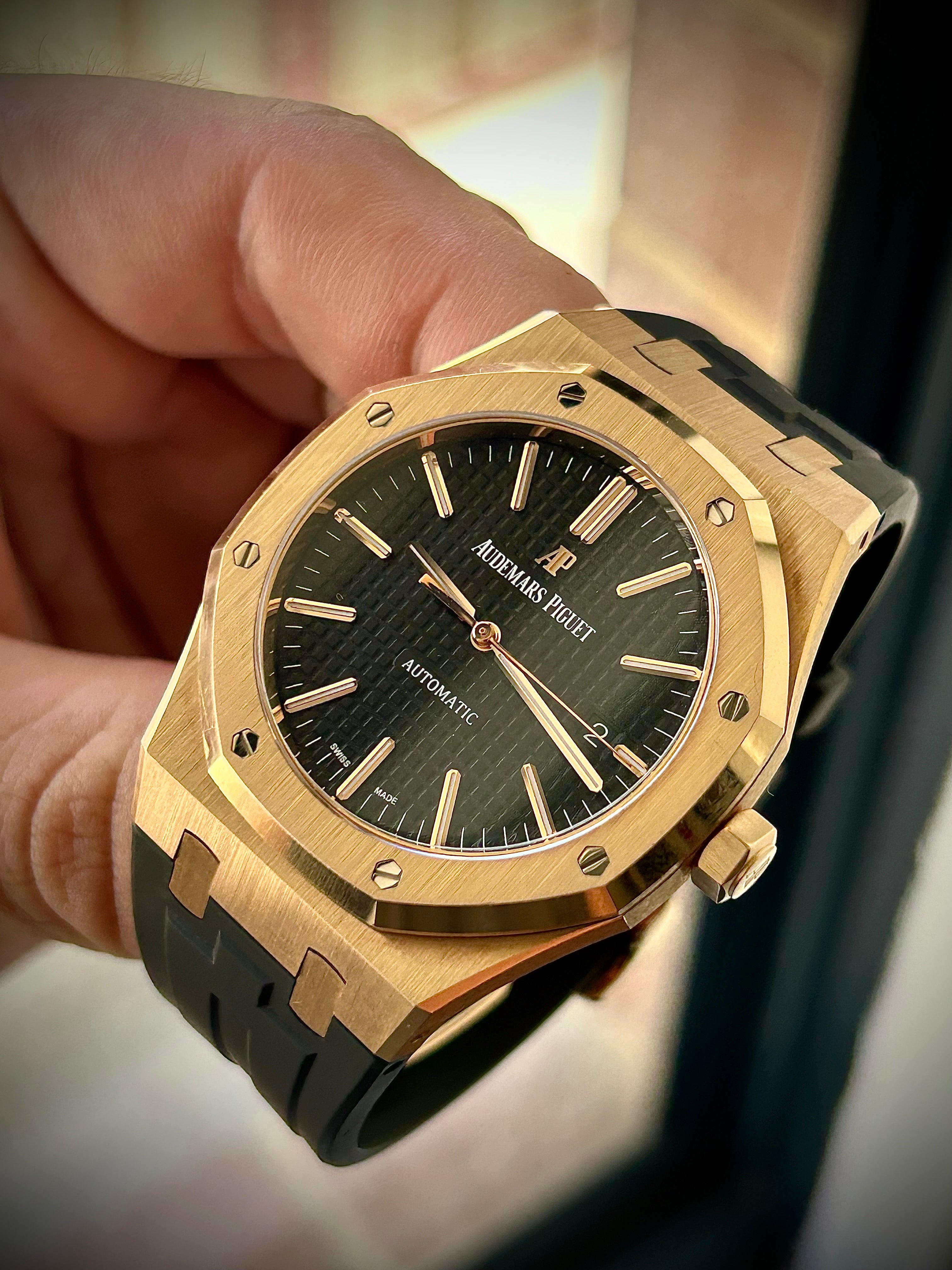 2017 AUDEMARS PIGUET ROYAL OAK, 15400OR, FULL SET, INC GST