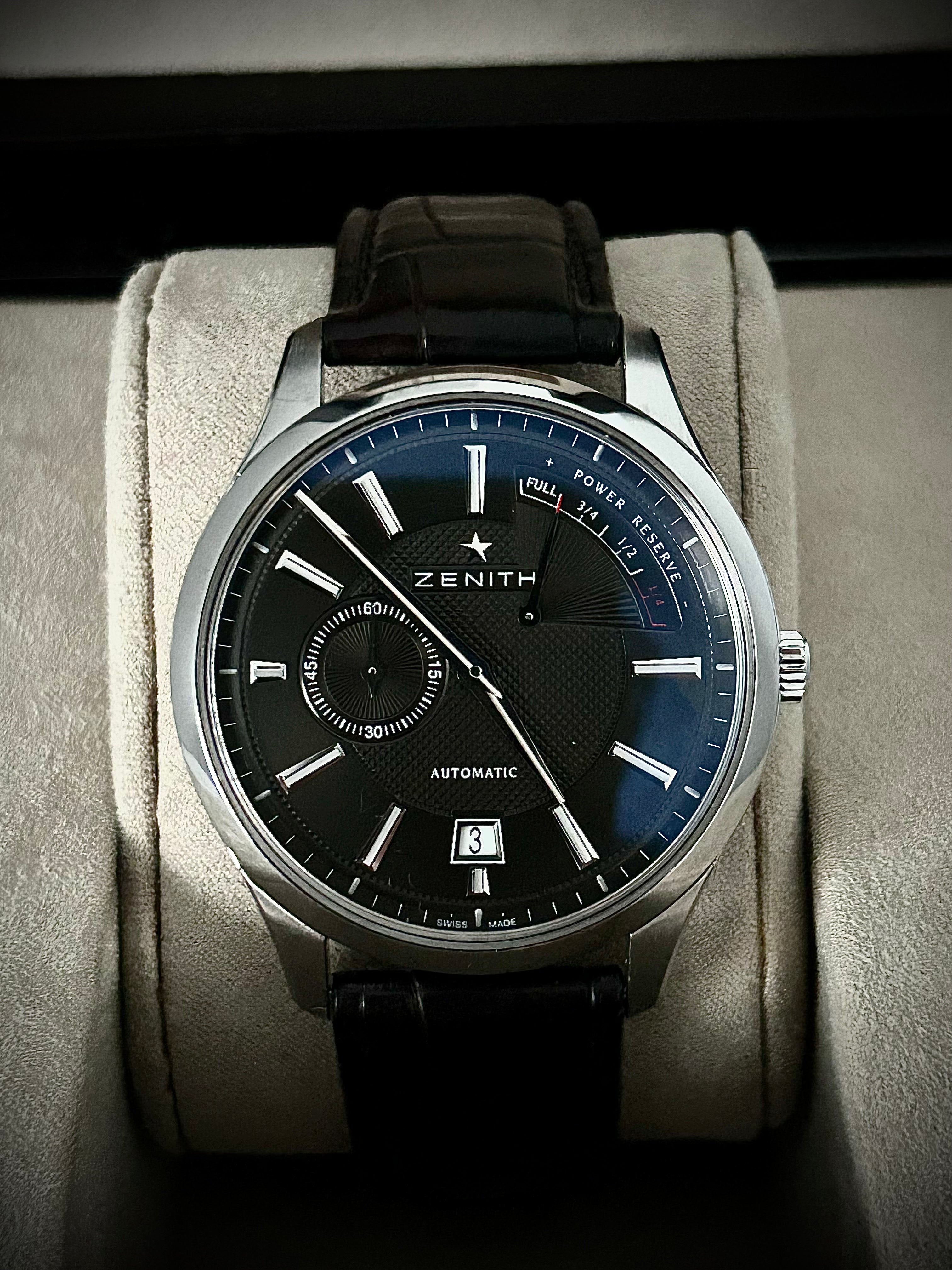 ZENITH ELITE CAPTAIN POWER RESERVE, FULL SET, INC GST