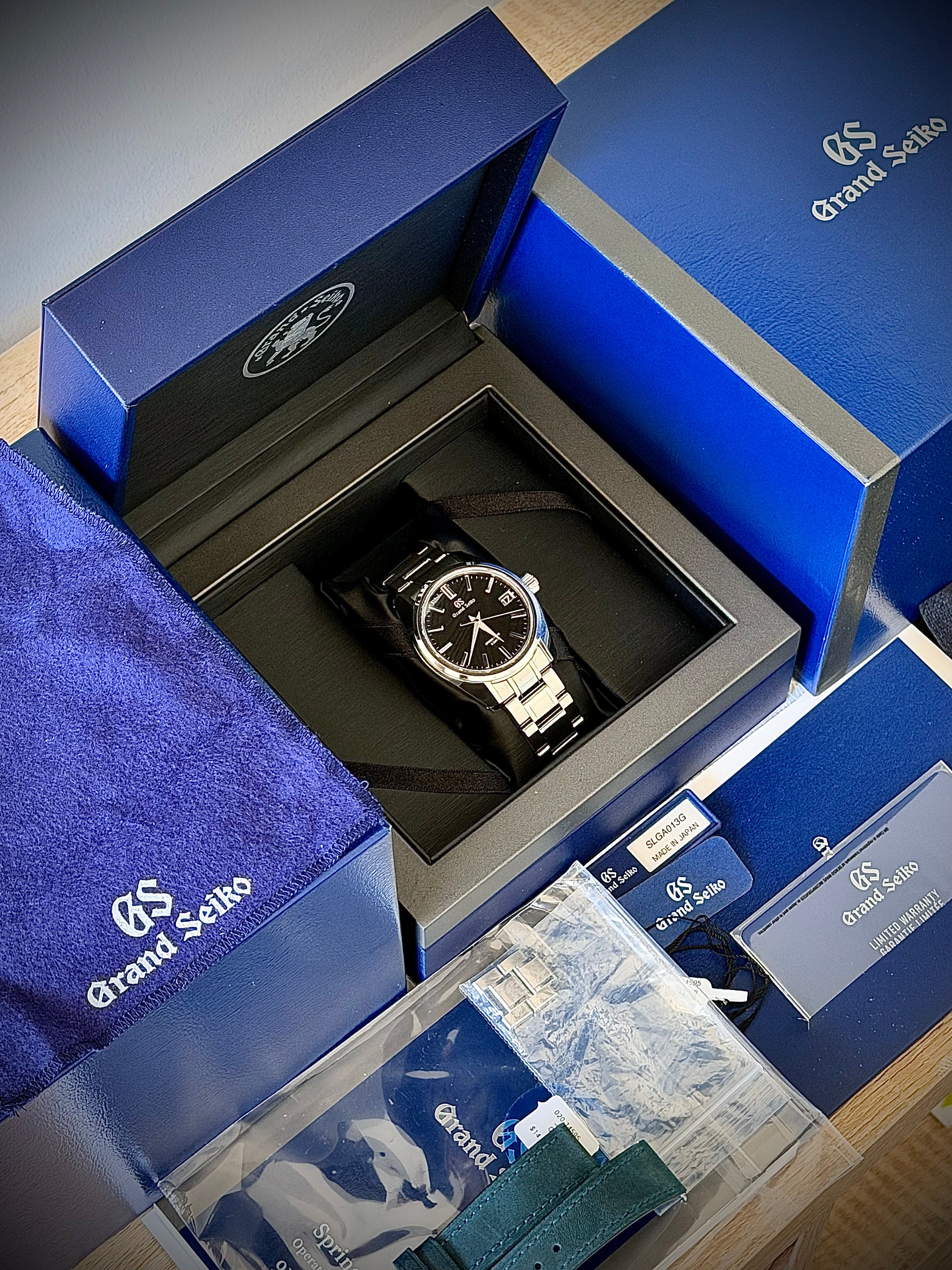 2022 GRAND SEIKO 55TH ANNIVERSARY LIMITED EDITION SPRING DRIVE, SLGA013G,(296/550), FULL SET, INC GST