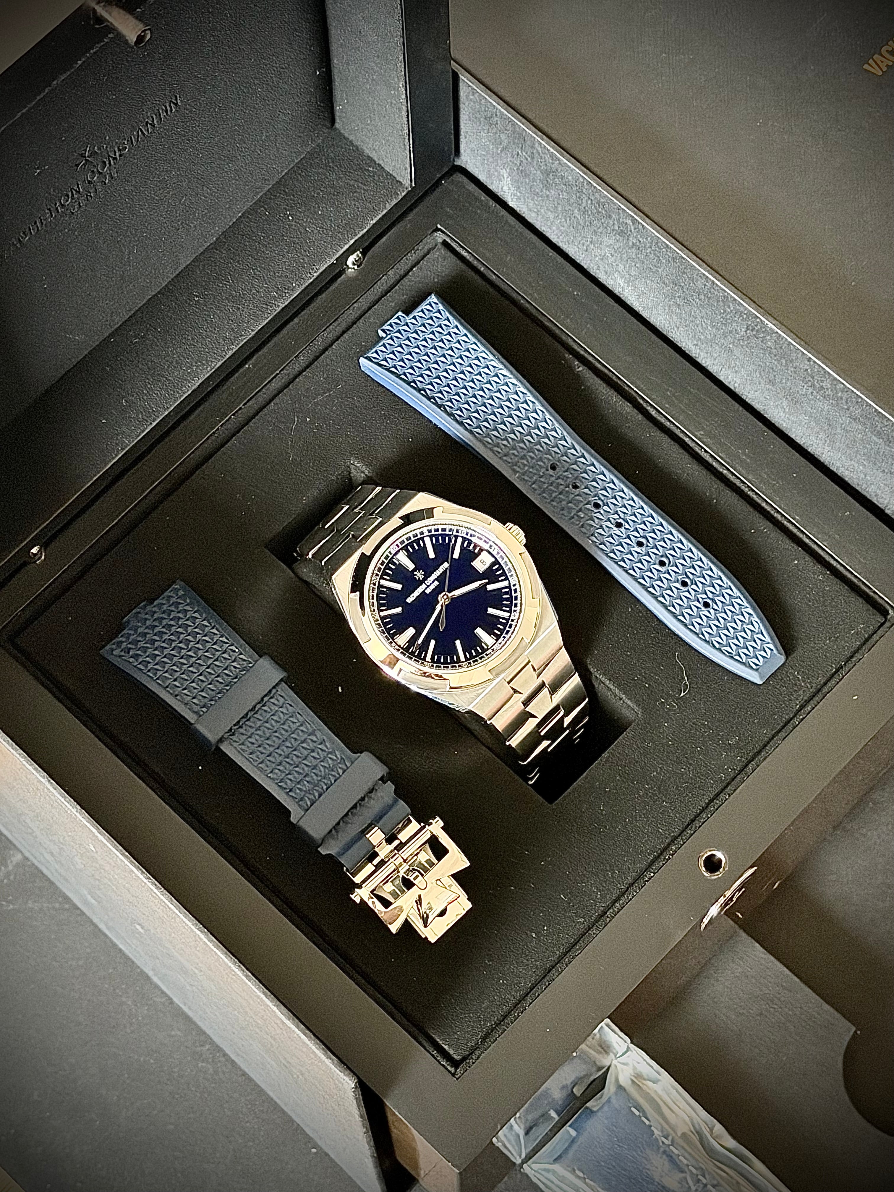 2024 VACHERON CONSTANTIN OVERSEAS, BLUE DIAL, 4520V/110A-B128, FULL SET, INC GST