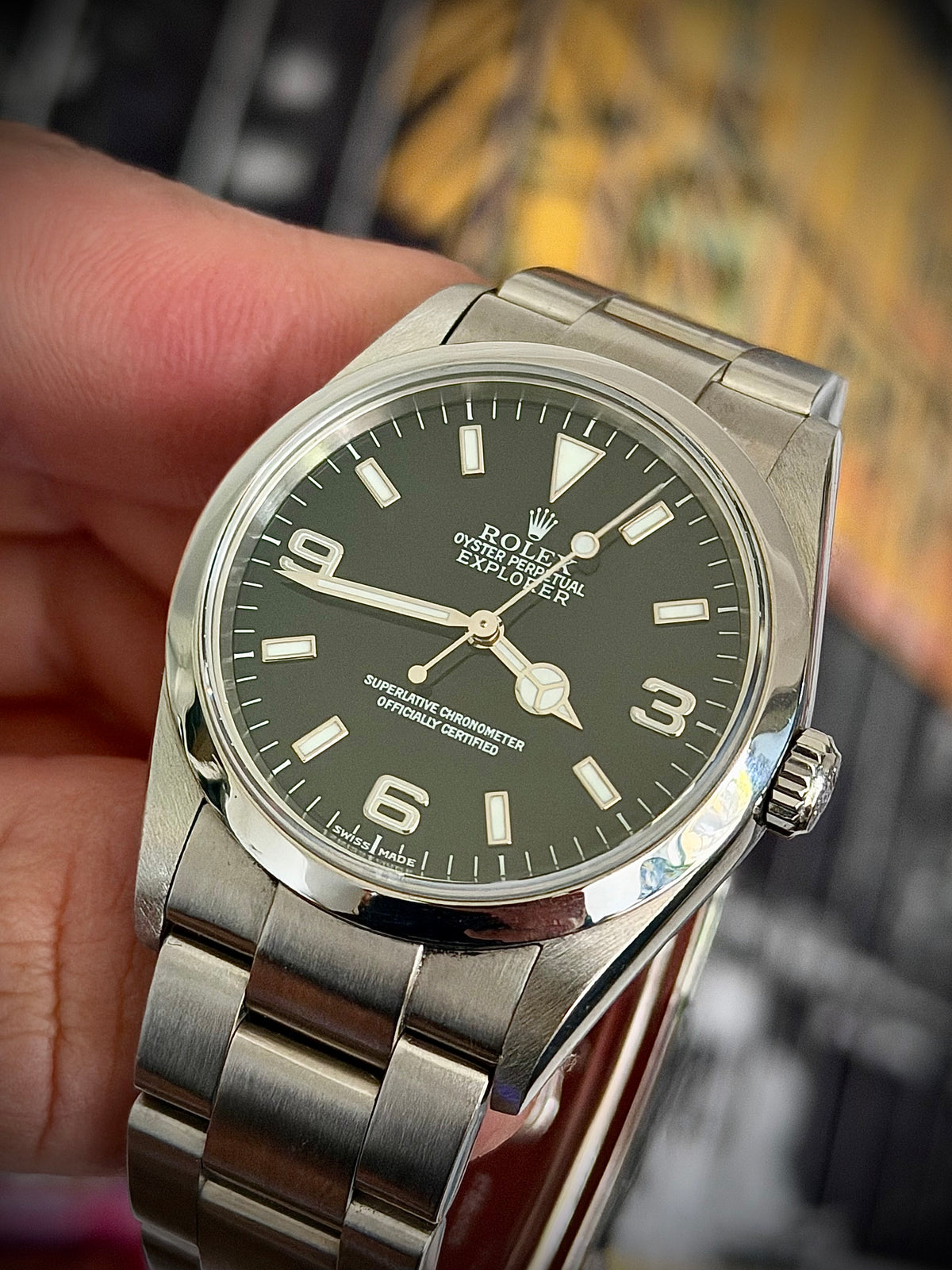2002 ROLEX EXPLORER 36, 114270, NO-HOLES CASE, WATCH ONLY, INC GST