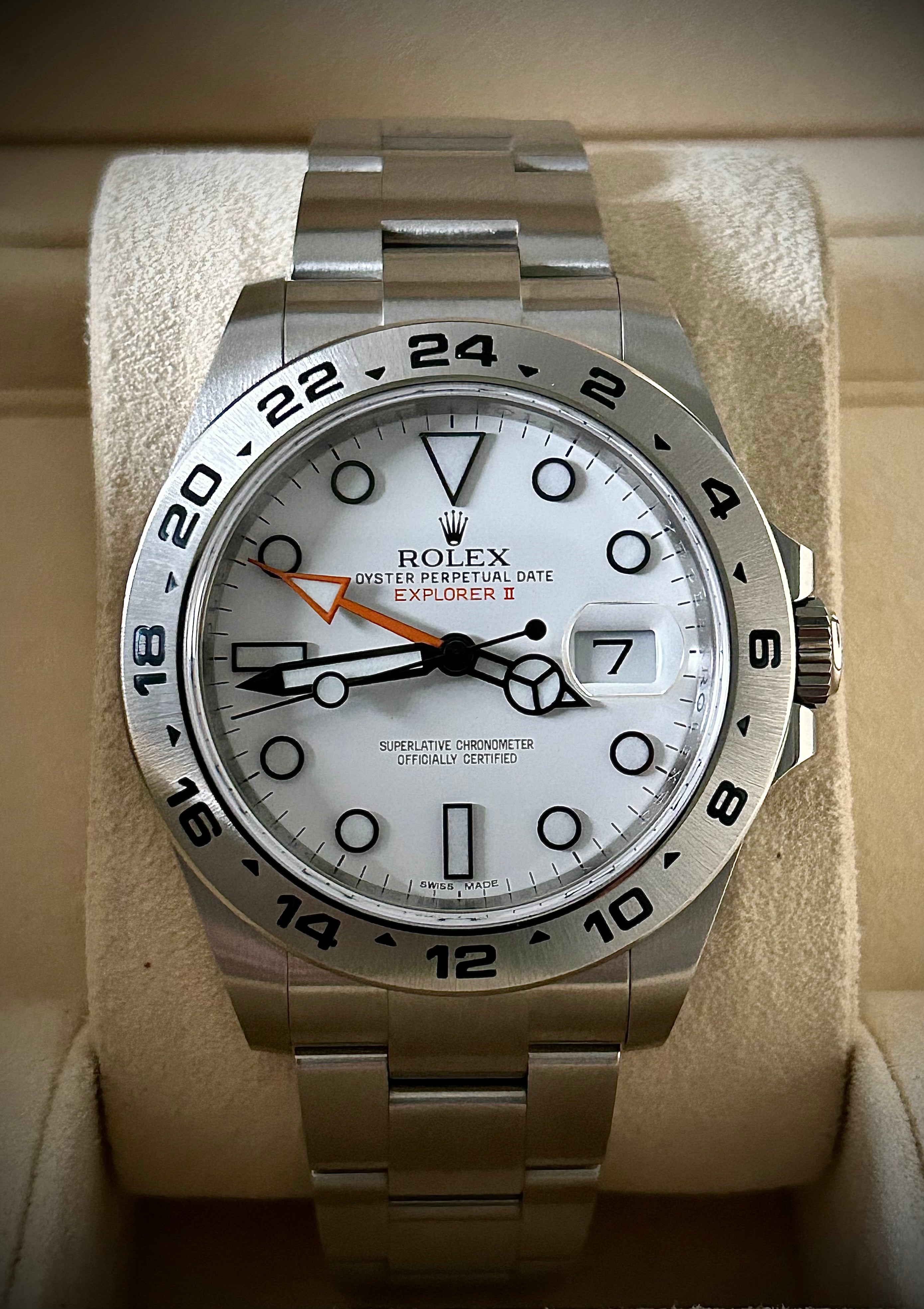 2016 ROLEX EXPLORER II, 216570, FULL SET, INC GST