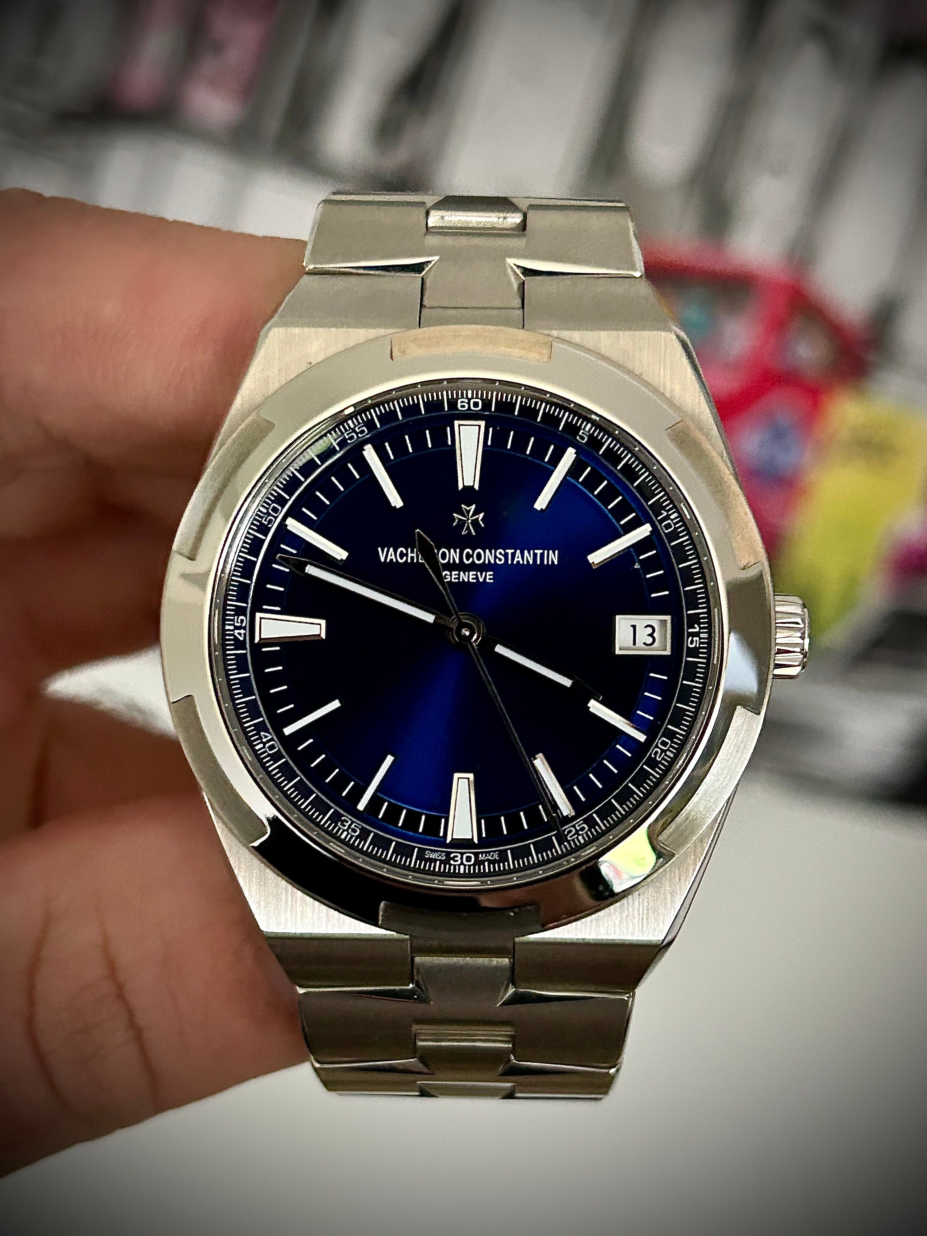 2021 VACHERON CONSTANTIN OVERSEAS, BLUE DIAL, 4500V/110A-B128, FULL SET, INC GST